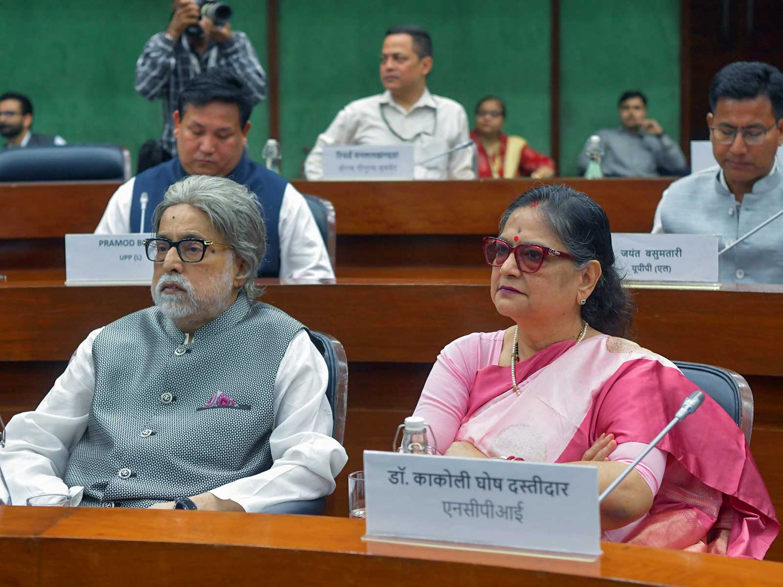 TMC rebel MPs Sudip Bandyopadhyay and Kakoli Ghosh Dastidar (File photo/ANI)