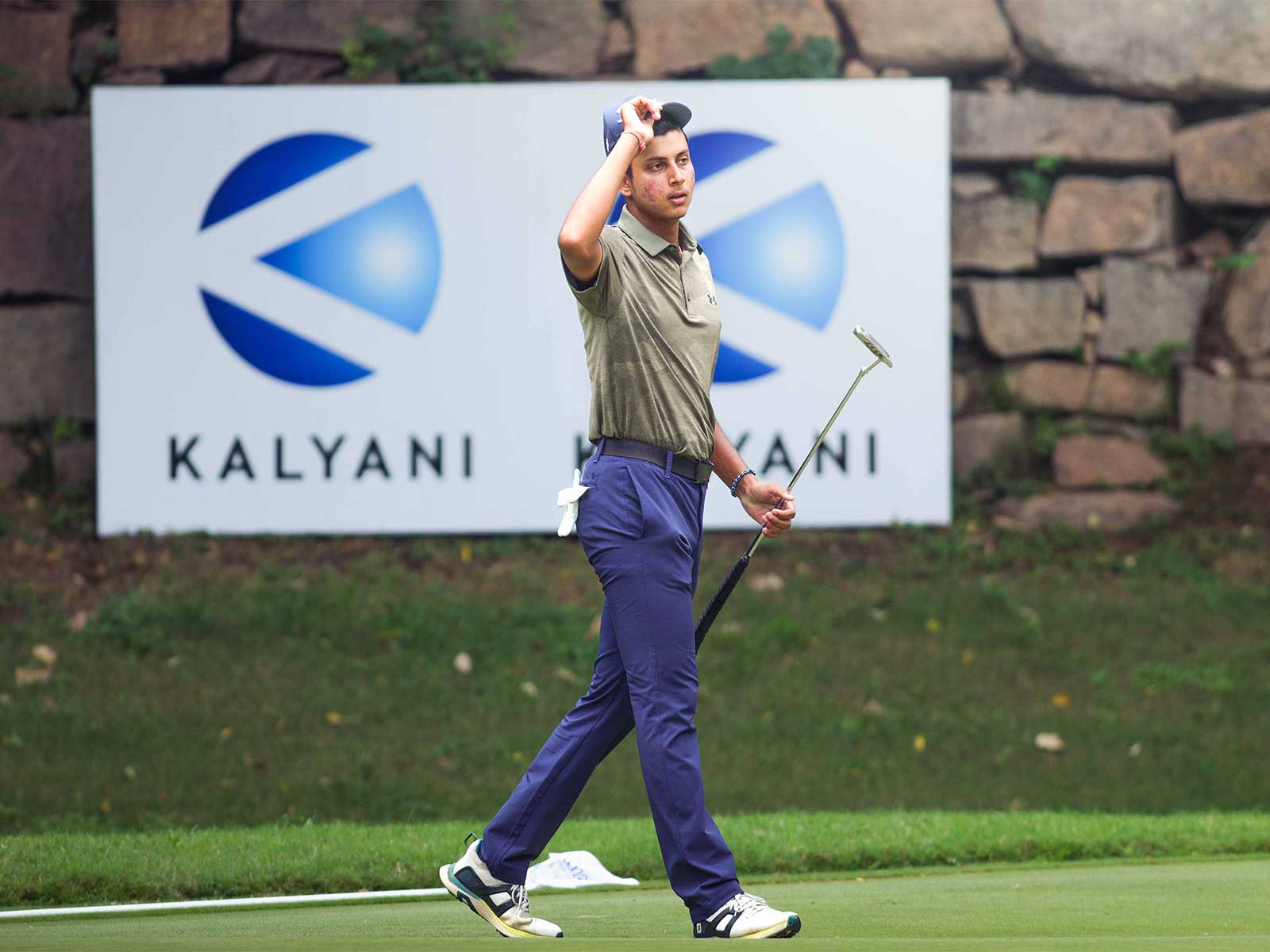 India golfer Vishesh Sharma in action during Telangana Golconda Masters (Image: PGTI)