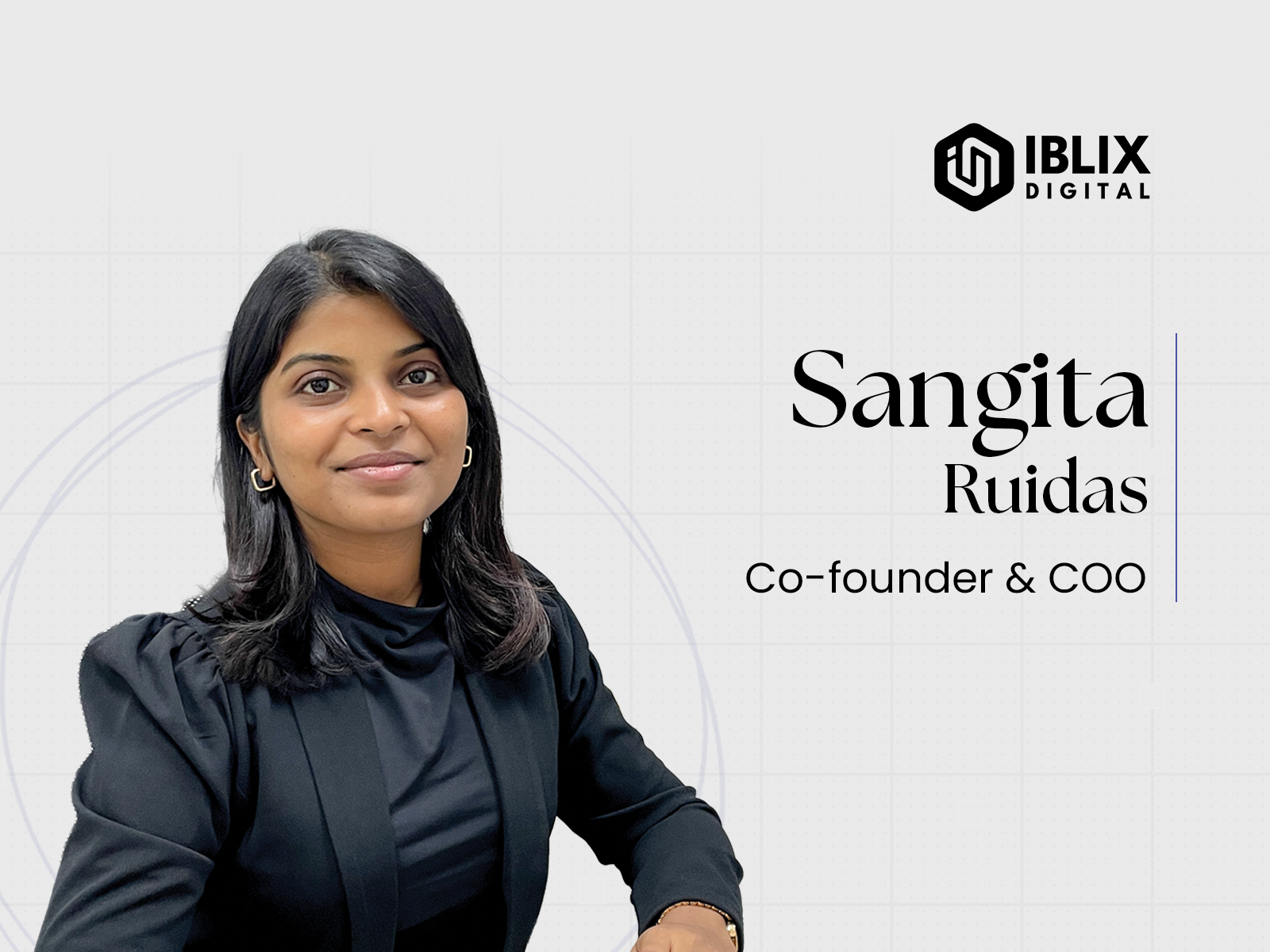 Iblix Digital Co-founder & COO Sangita Ruidas Portrait