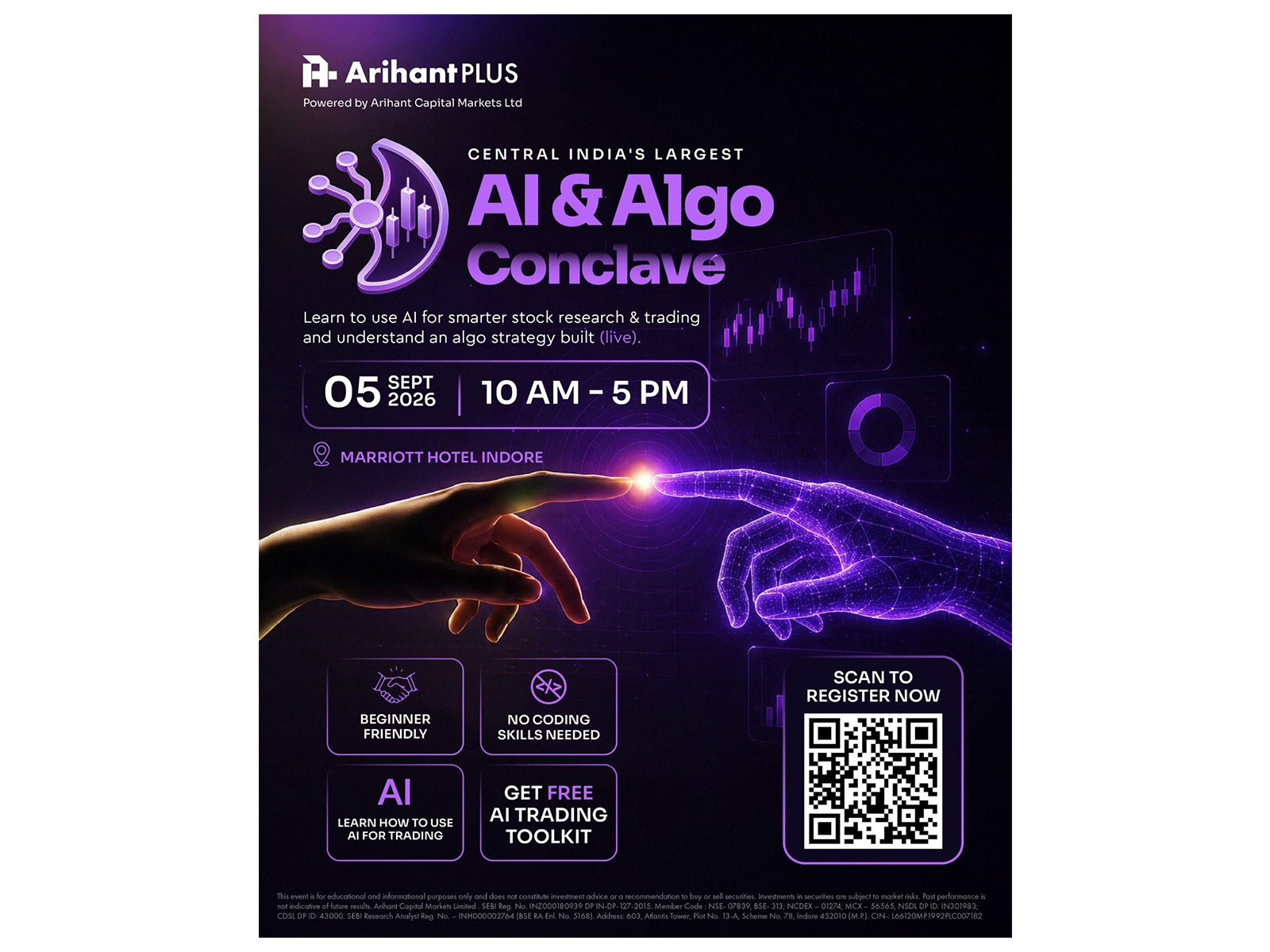Arihant Plus to Host Central India’s Largest AI - Algo Trading Conclave in Indore