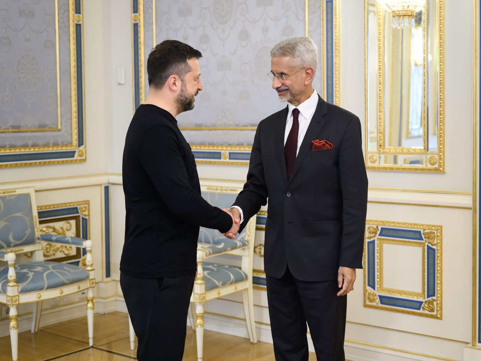 External Affair Minister S Jaishankar meets Ukrainian President Volodymyr Zelenskyy (Photo/X/@DrSJaishankar)