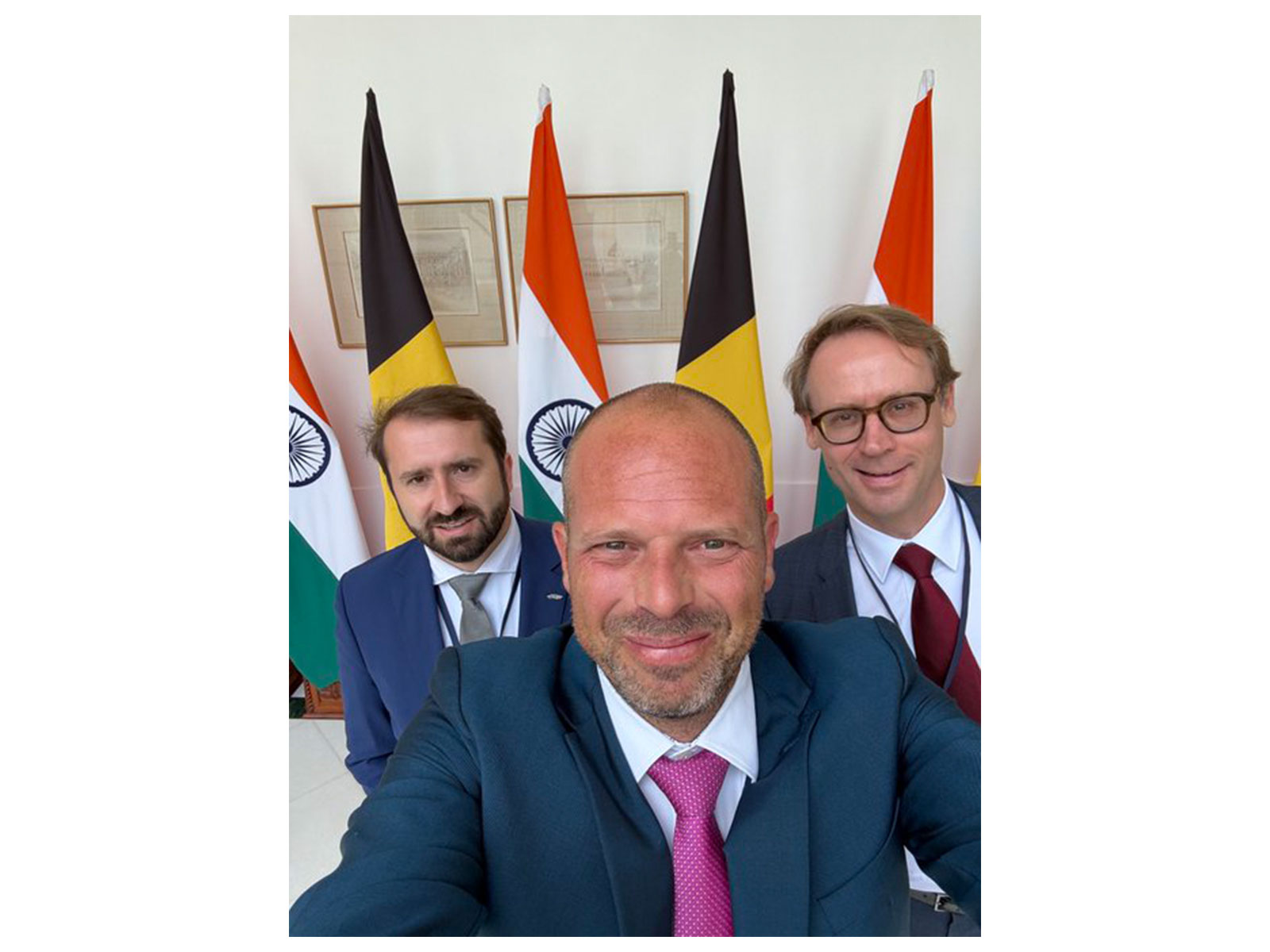 Belgian Defence and Trade Minister Theo Francken in New Delhi. (Photo: X/@FranckenTheo)