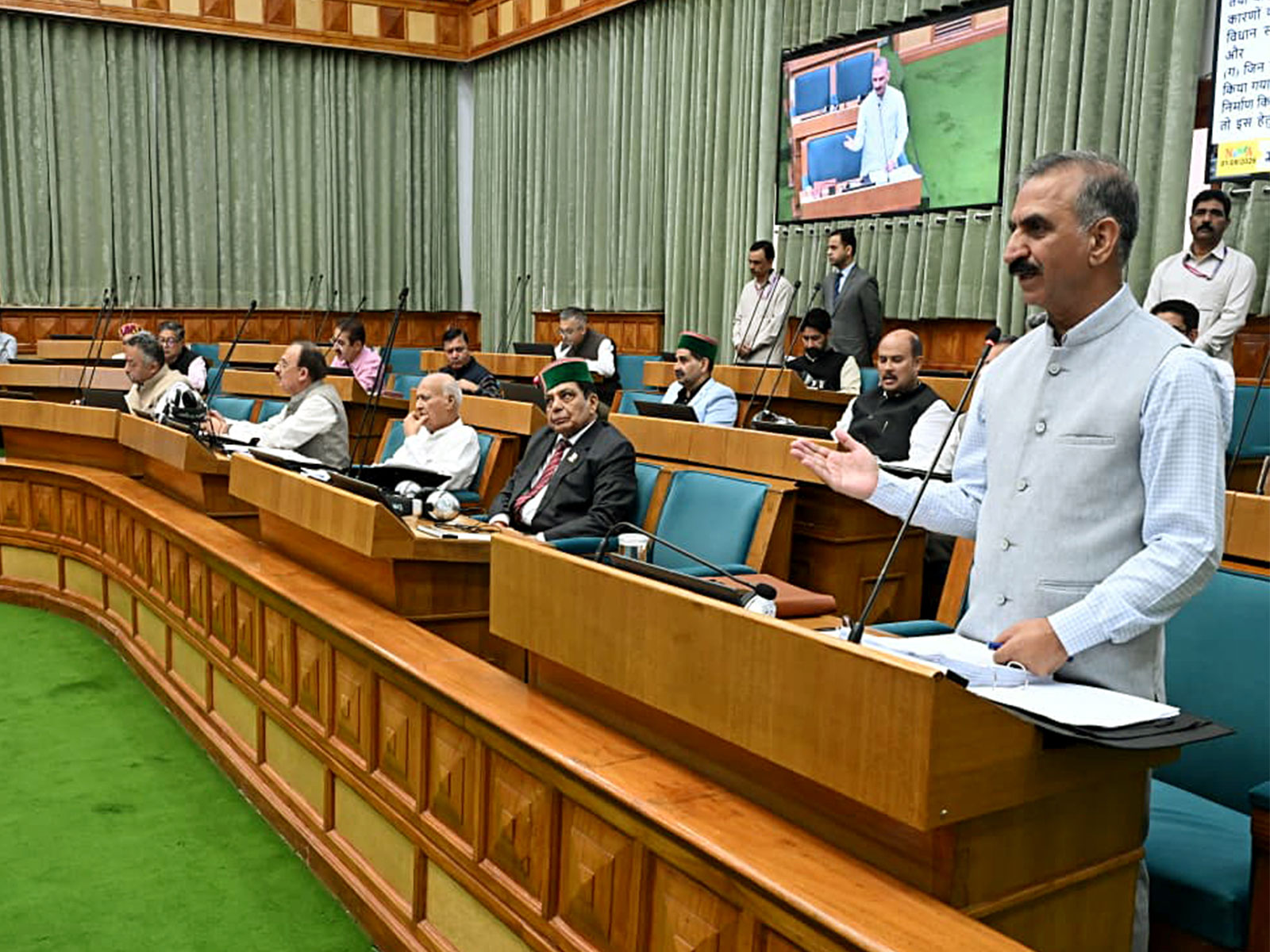 Monsoon session of the 14th Himachal Pradesh Legislative Assembly in Shimla (Photo/ANI)