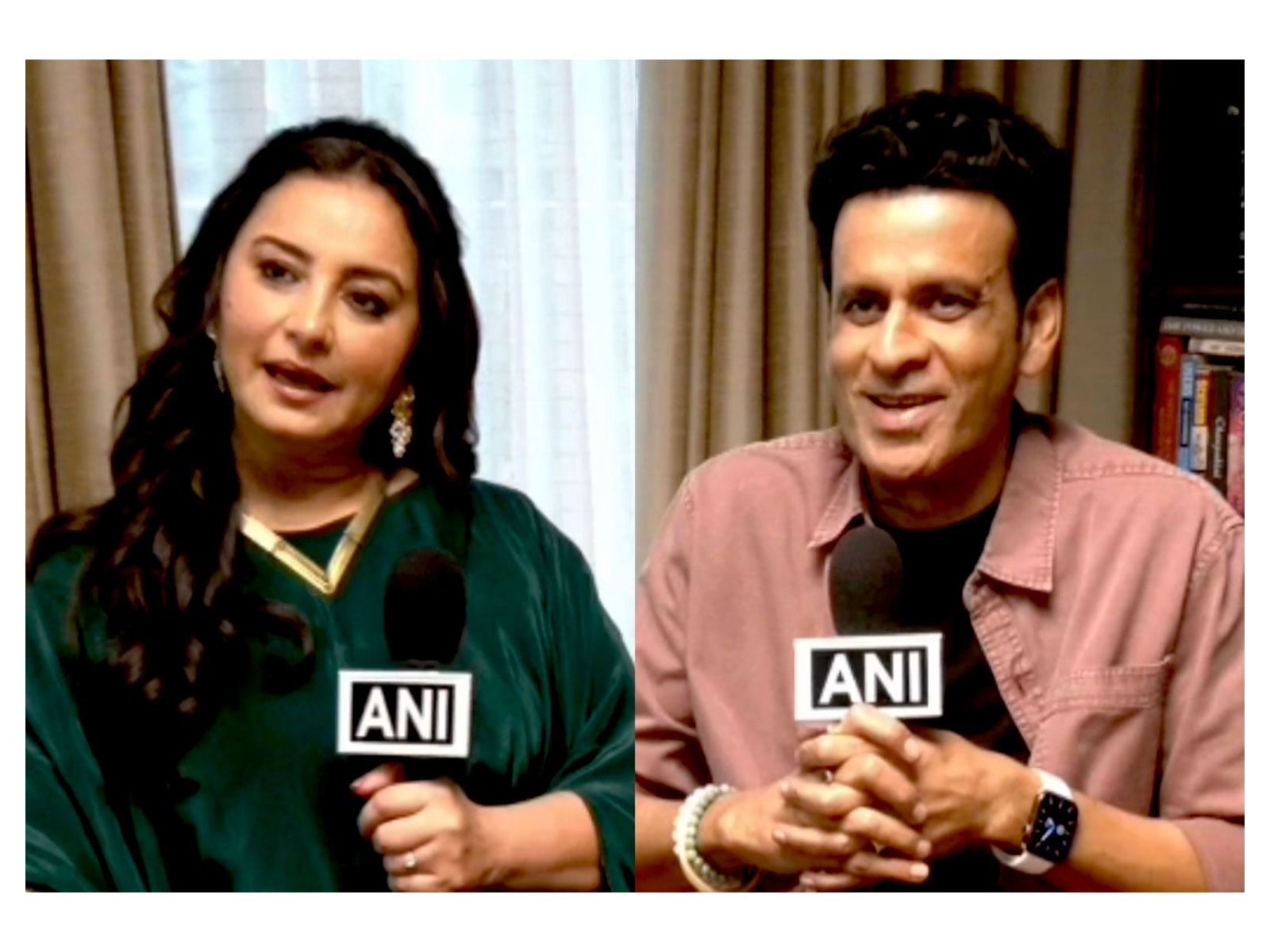 Divya Dutta and Manoj Bajpayee (Photo/ANI)