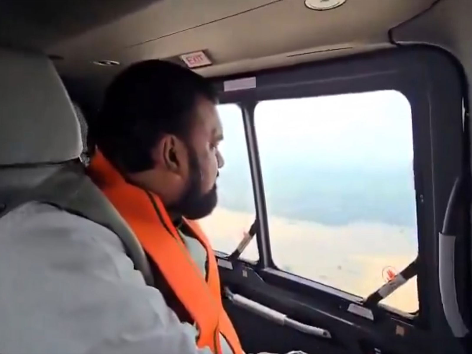 Bihar CM Samrat Choudhary conducts aerial survey of flood-hit areas (Photo: X/Samrat Choudhary)