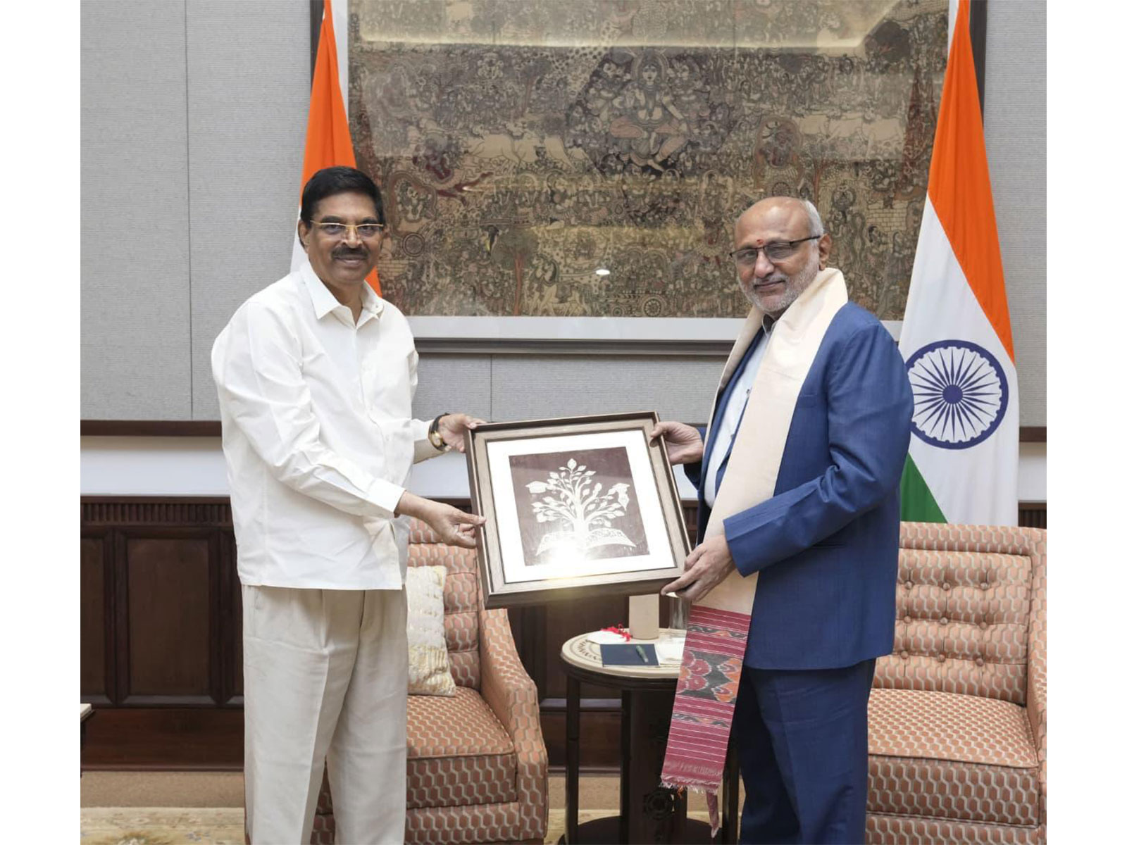 Odisha Governor meets Vice-President CP Radhakrishnan (Photo/ Lok Bhavan Odisha)