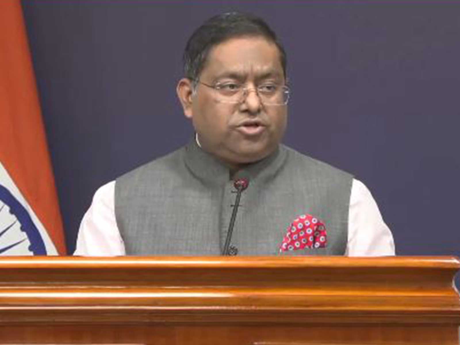 MEA spokesperson Randhir Jaiswal (Photo/ANI)