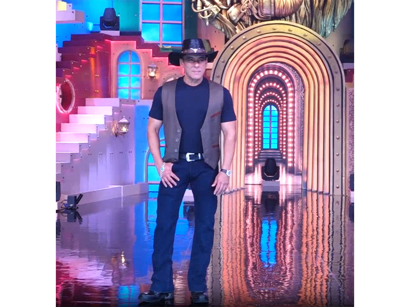 Salman Khan at BB20 Sets (Photo/ANI)