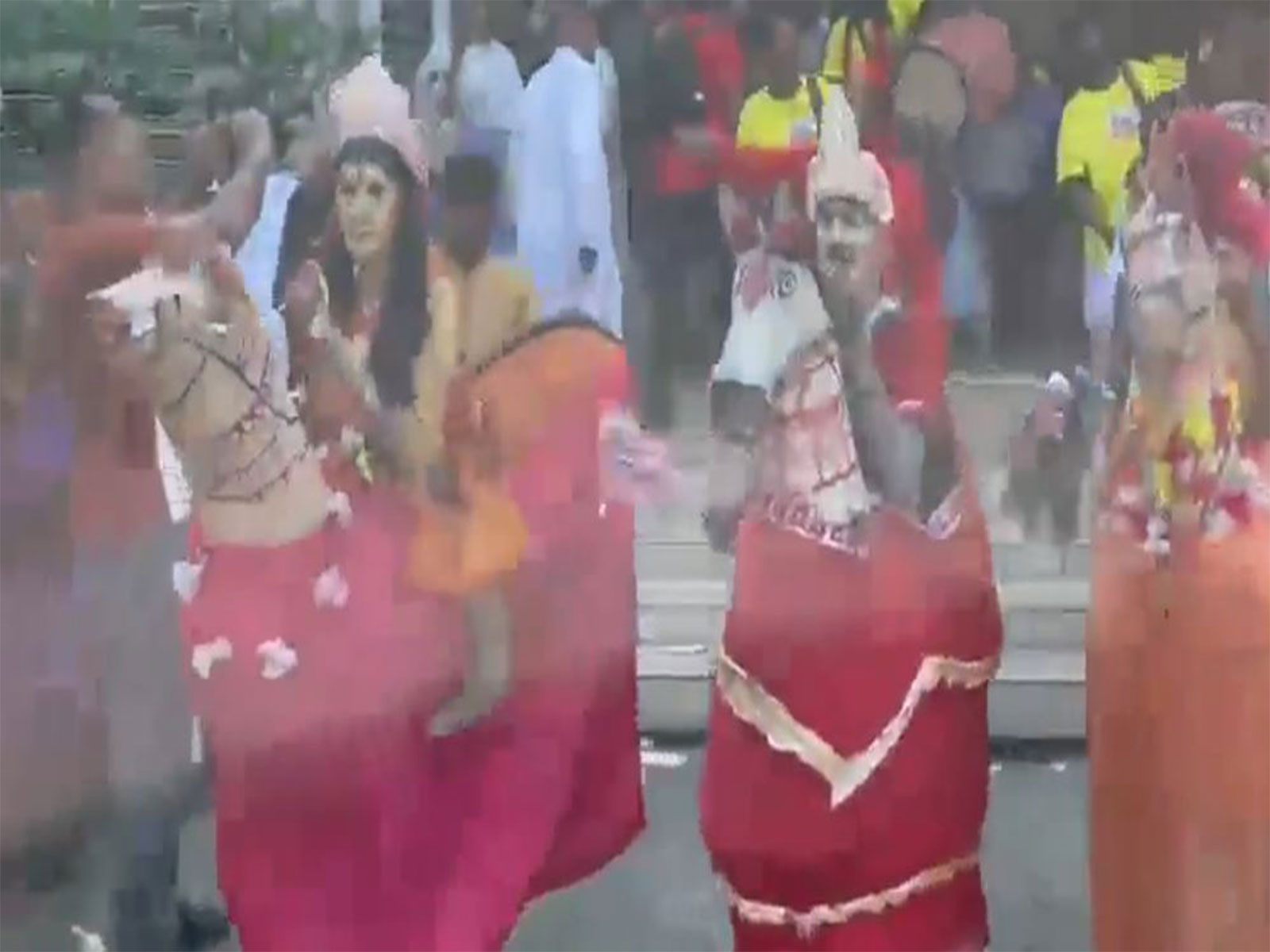 Hindu community in Bangladesh celebrates Janmashtami AT Dhakeshwari National Temple (Photo/ANI)