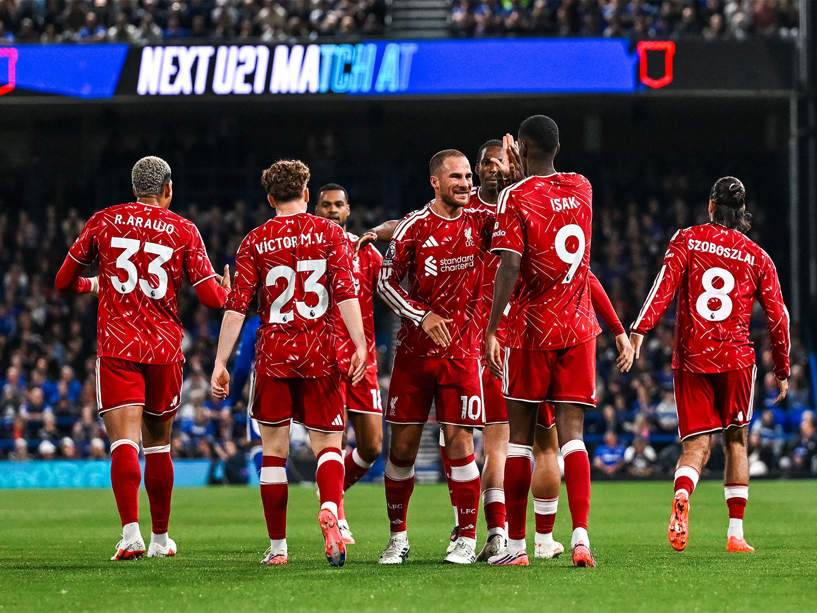 Liverpool players celebrating (Photo: X/@LFC)