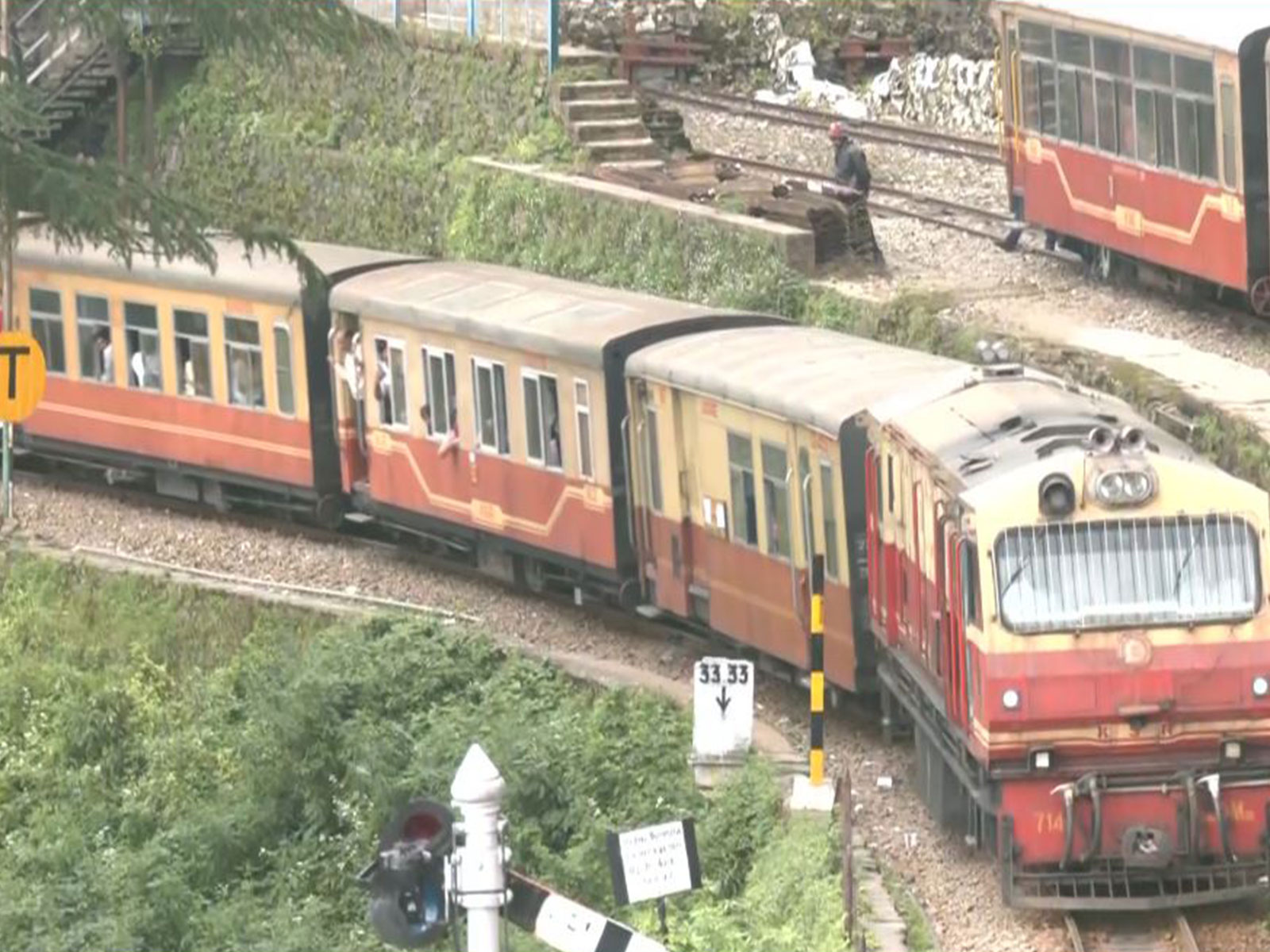 Visual of Kalka-Shimla train  (Photo/ANI)