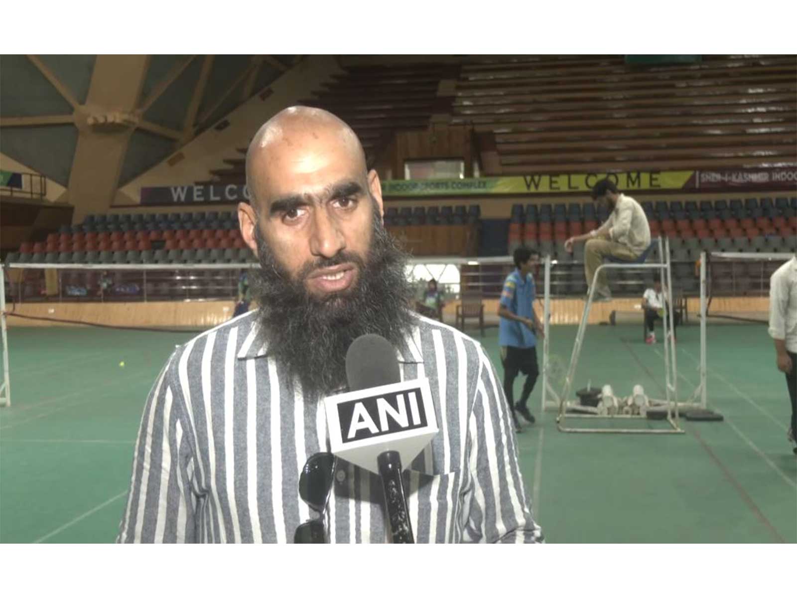 33rd District Srinagar Badminton Championship 2026–27 organiser Uzair Kachroo (Photo: ANI)