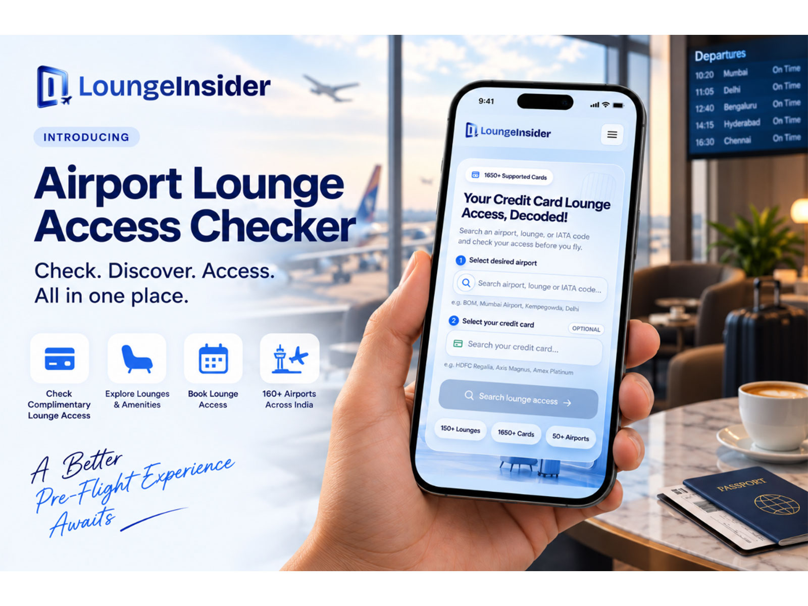 LoungeInsider Introduces an Airport Lounge Access Checker for Air Travellers