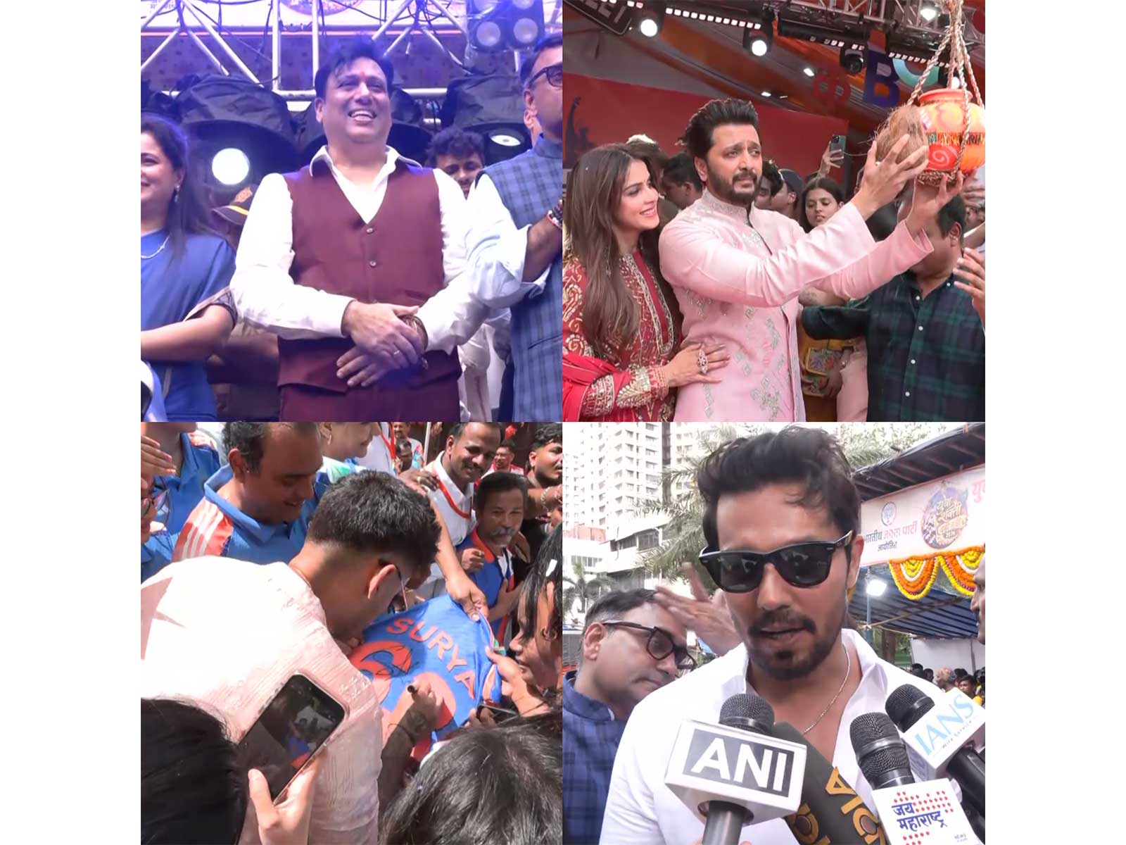 Celebrities attend Dahi Handi celebrations in Mumbai (Photo/ANI)