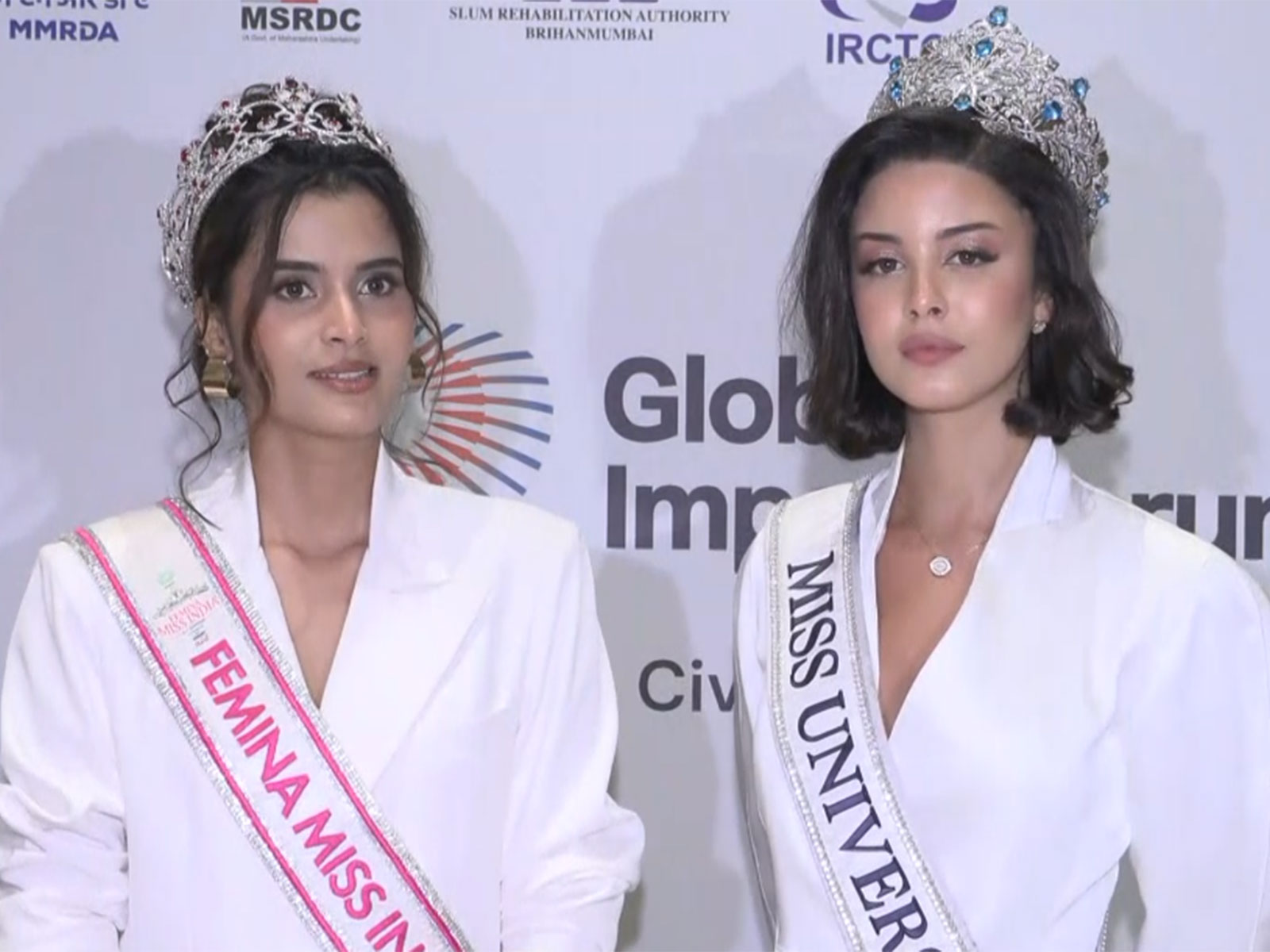 Miss India World 2026 Sadhvi Sail and Miss Universe Brazil 2024 Luana Cavalcante (Photo/ANI)