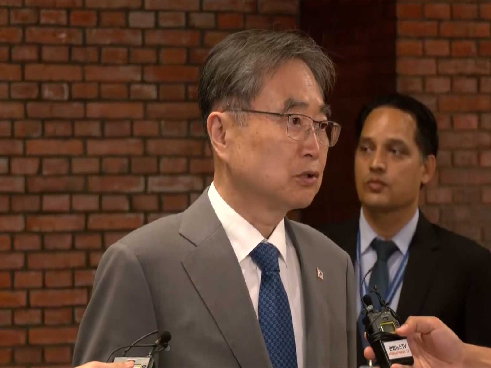 South Korean Foreign Minister Cho Hyun in Nepal (Photo/ANI)