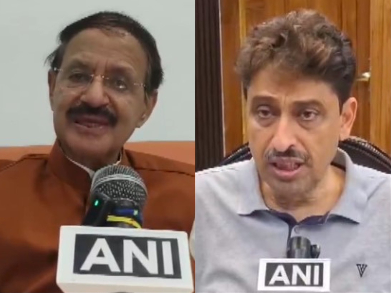 Congress leader Rashid Alvi (R) and MP Imran Masood (L) (Photo/ANI)