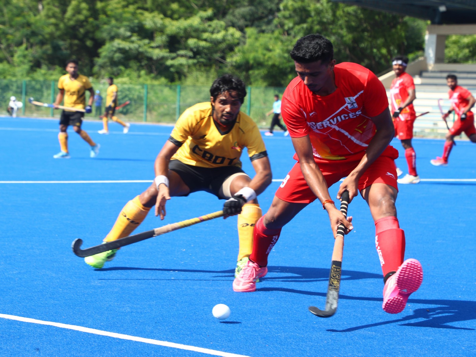 Services Sports Control Board and Central Board of Direct Taxes in action during Inter-Department National Championship (Image:HI)