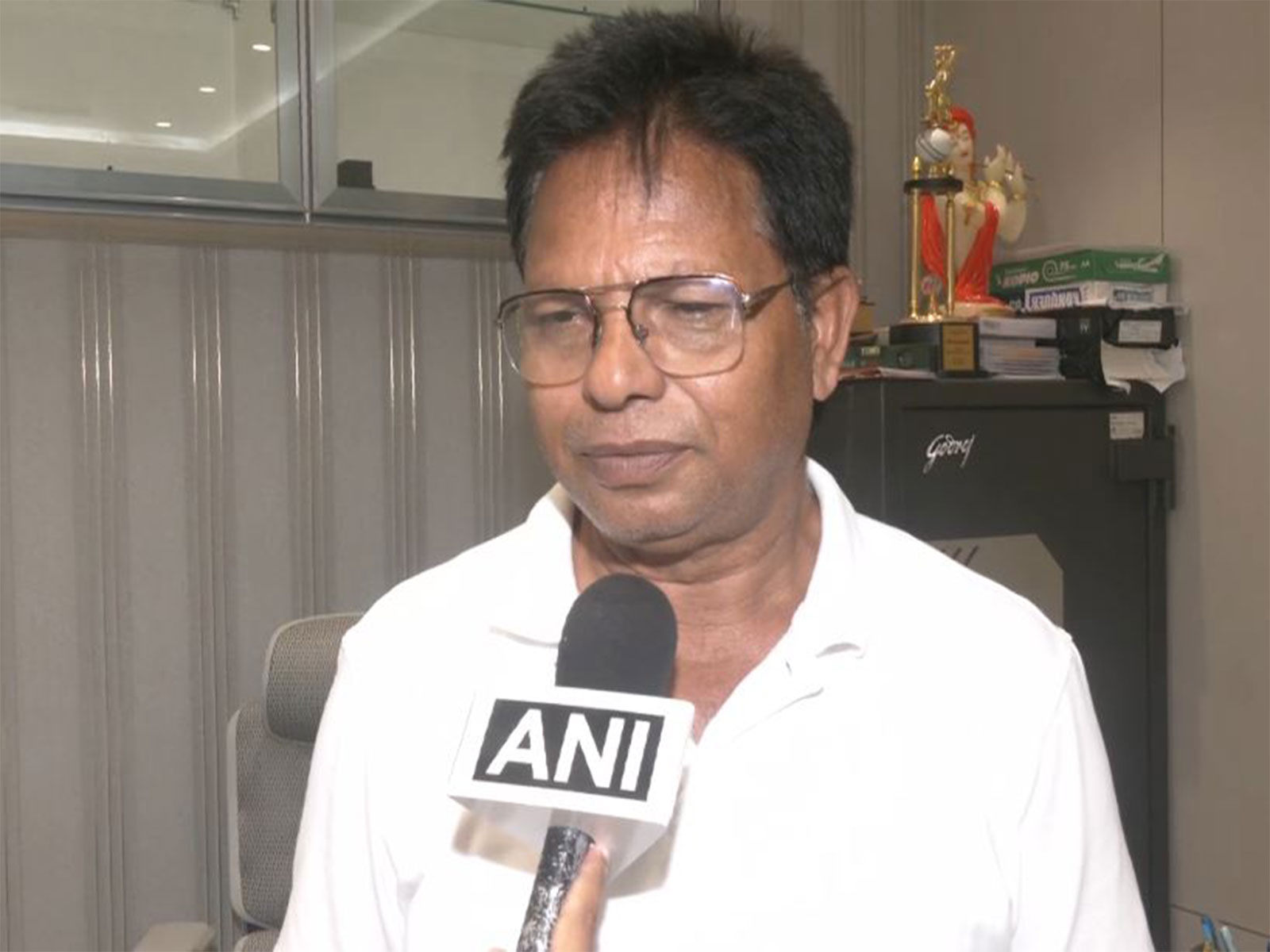 Indian cricketer Richa Ghosh's father Manabendra Ghosh (Photo: ANI)