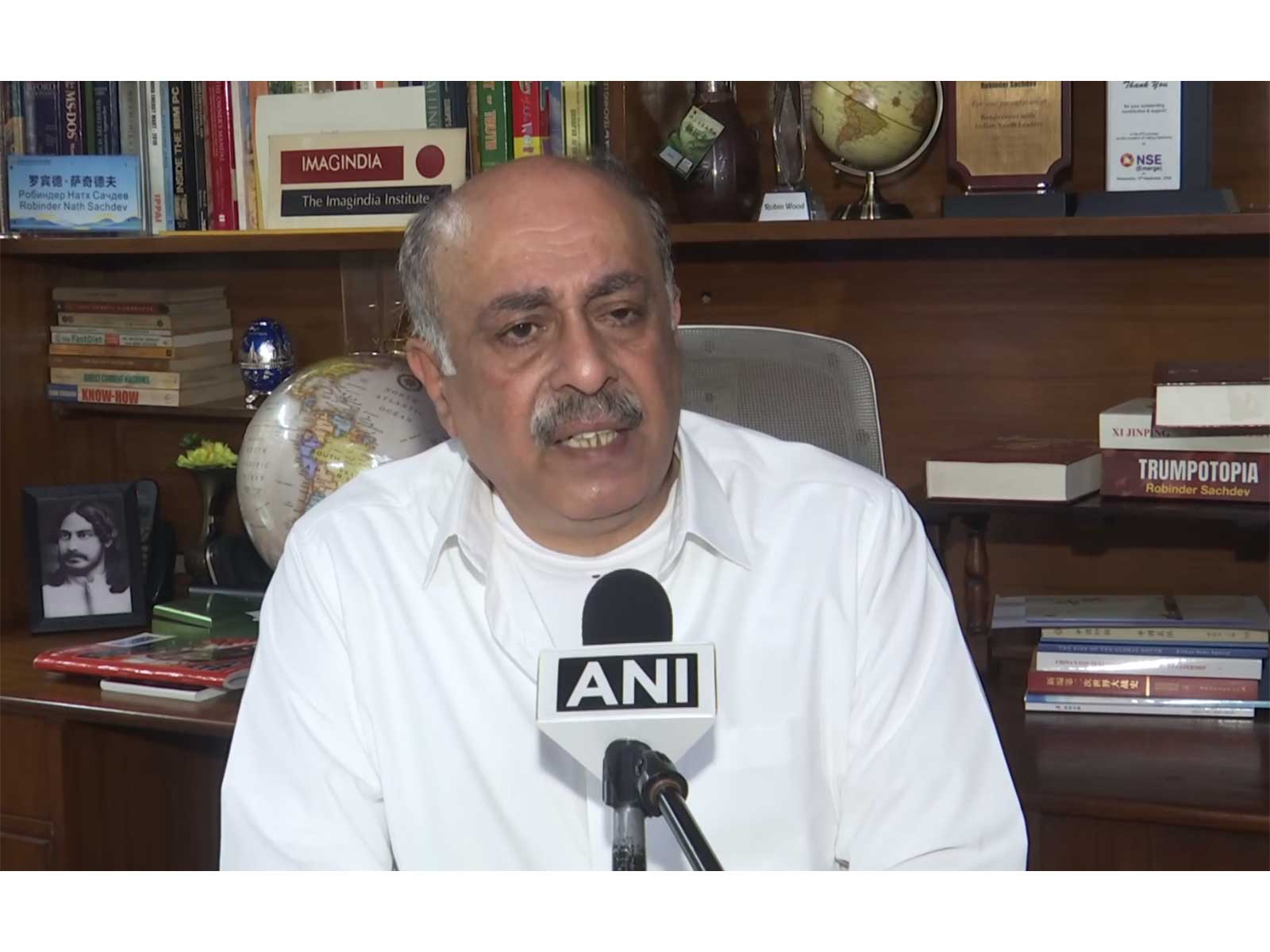 Foreign affairs expert Robinder Sachdev (Photo/ANI)