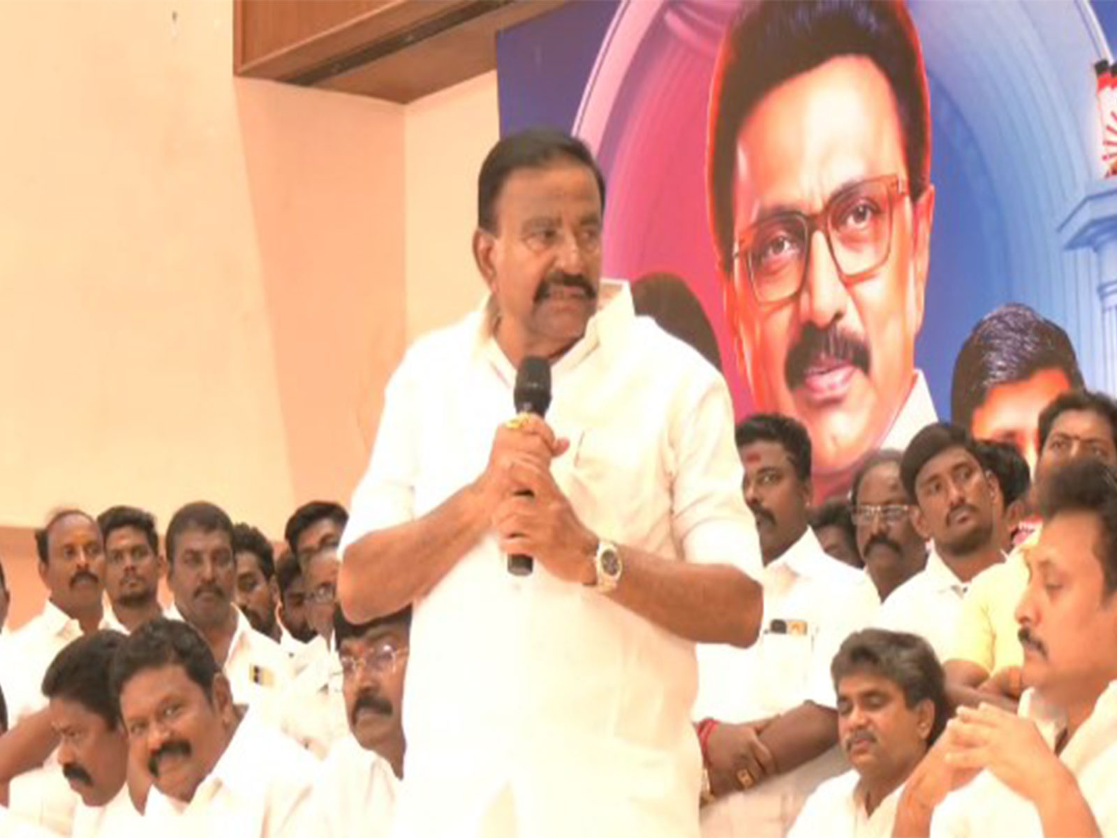 DMK Principal Secretary and former Minister KN Nehru (Photo/ANI)