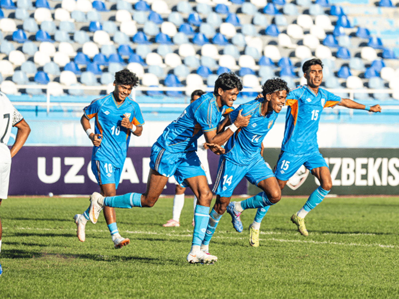India U20 players celebrating (Photo: AIFF Media)