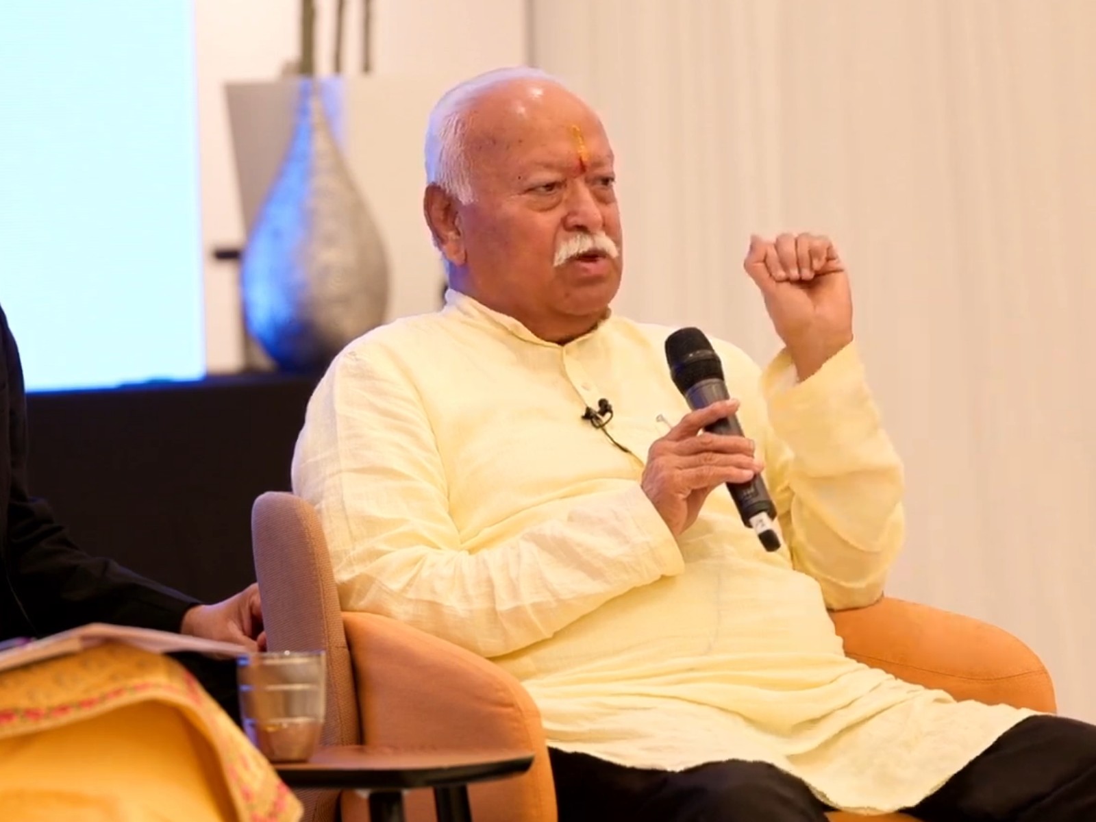 Rashtriya Swayamsevak Sangh (RSS) Chief Mohan Bhagwat (Photo/YouTube/HSS UK)