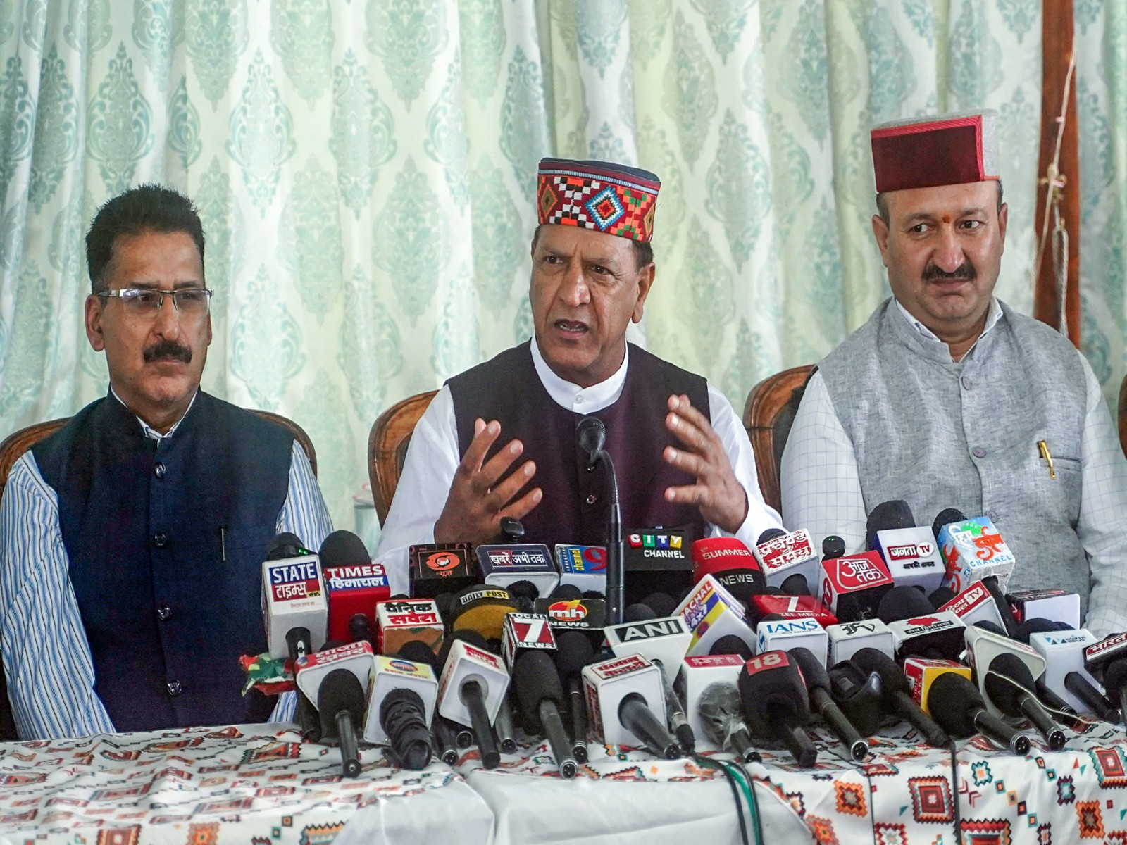BJP Himachal Pradesh President Rajeev Bindal (Photo/ ANI)