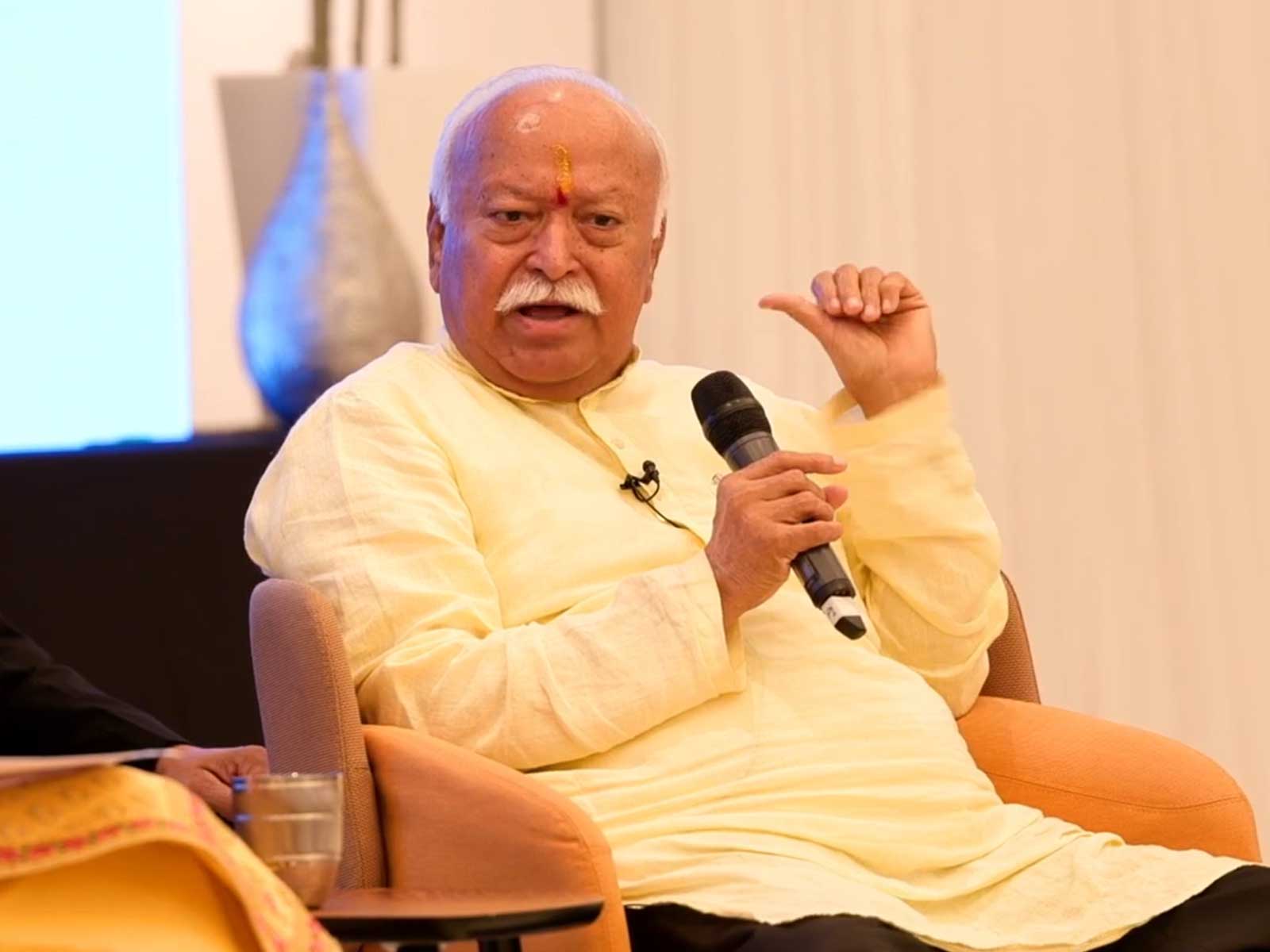  Rashtriya Swayamsevak Sangh (RSS) Chief Mohan Bhagwat (Photo/YouTube/HSS UK)