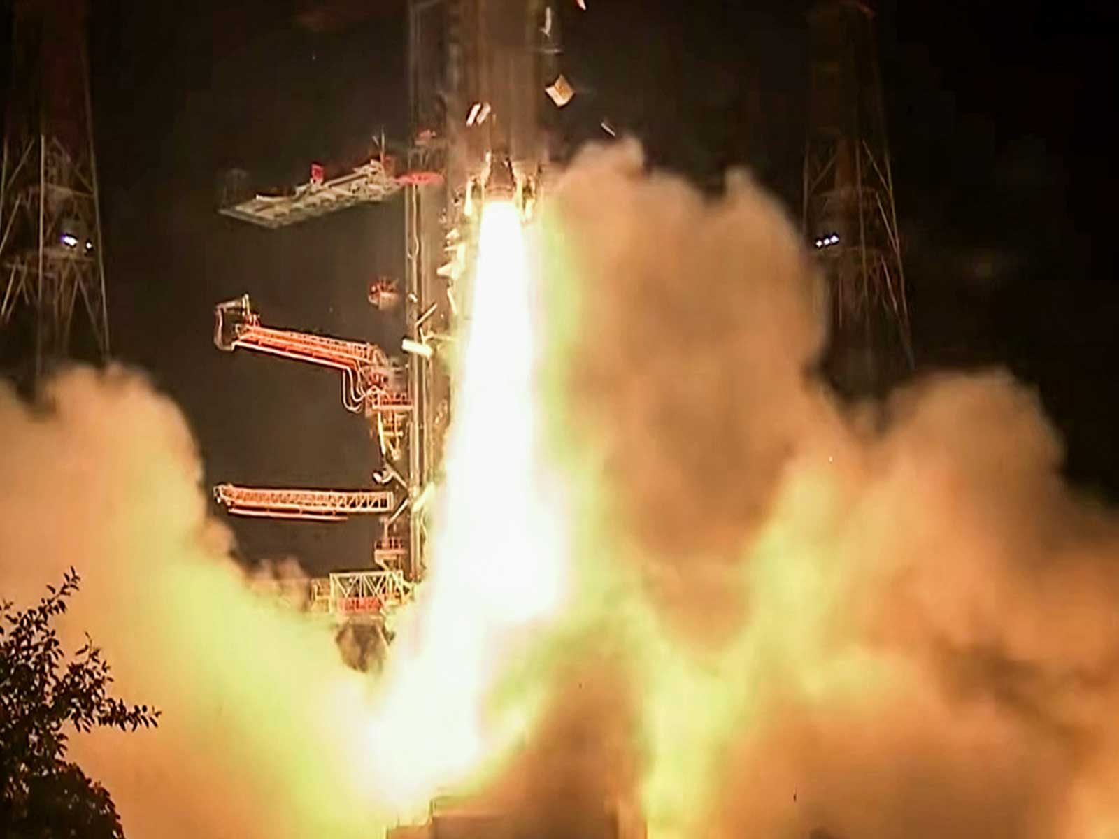 ISRO launches the GSLV-F17/EOS-05 mission from the Second Launch Pad at Satish Dhawan Space Centre, in Sriharikota on Friday.  (Photo/ x/@isro)