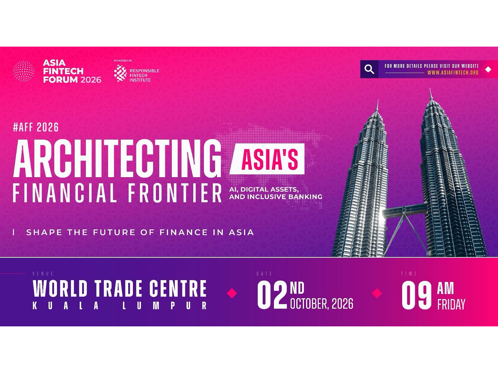 Asia Fintech Forum 2026 to Convene Regulators, Bankers and Fintech Leaders in Kuala Lumpur on 2 October