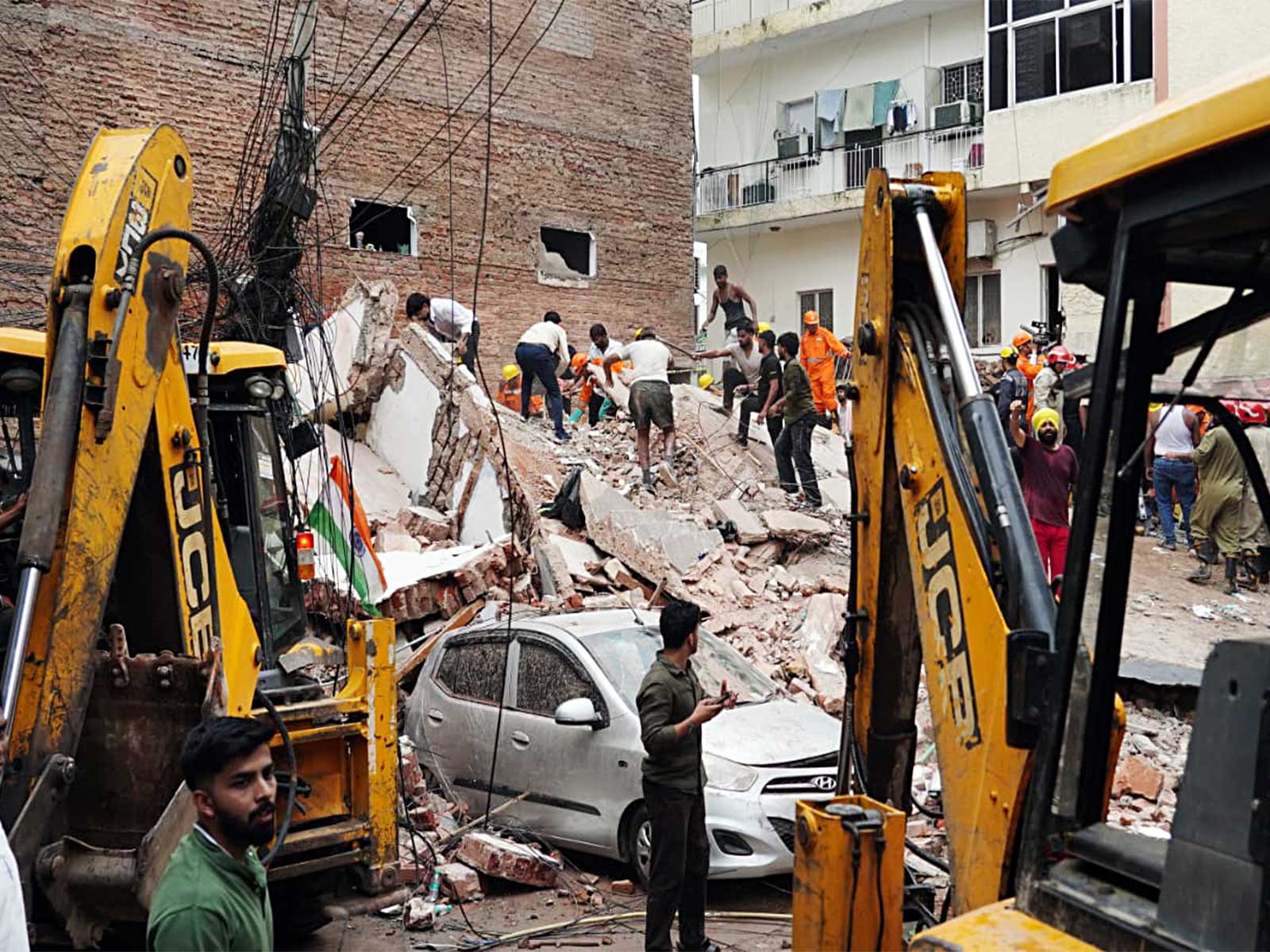 Visual from Satya Niketan building collapse site (File Photo/ANI)