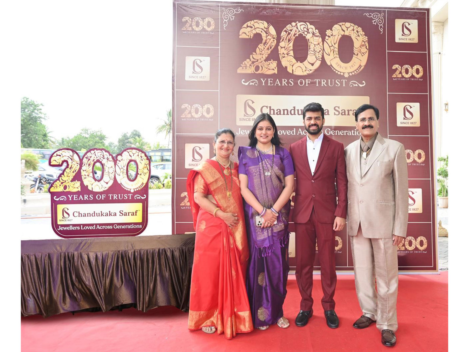 Mr. Kishorkumar Shah, Chairman, Mrs. Neha Shah, Director, Mr. Samyak Shah, MD, Mrs. Pradnyapti Shah, Director. (Photo/Chandukaka Saraf)
