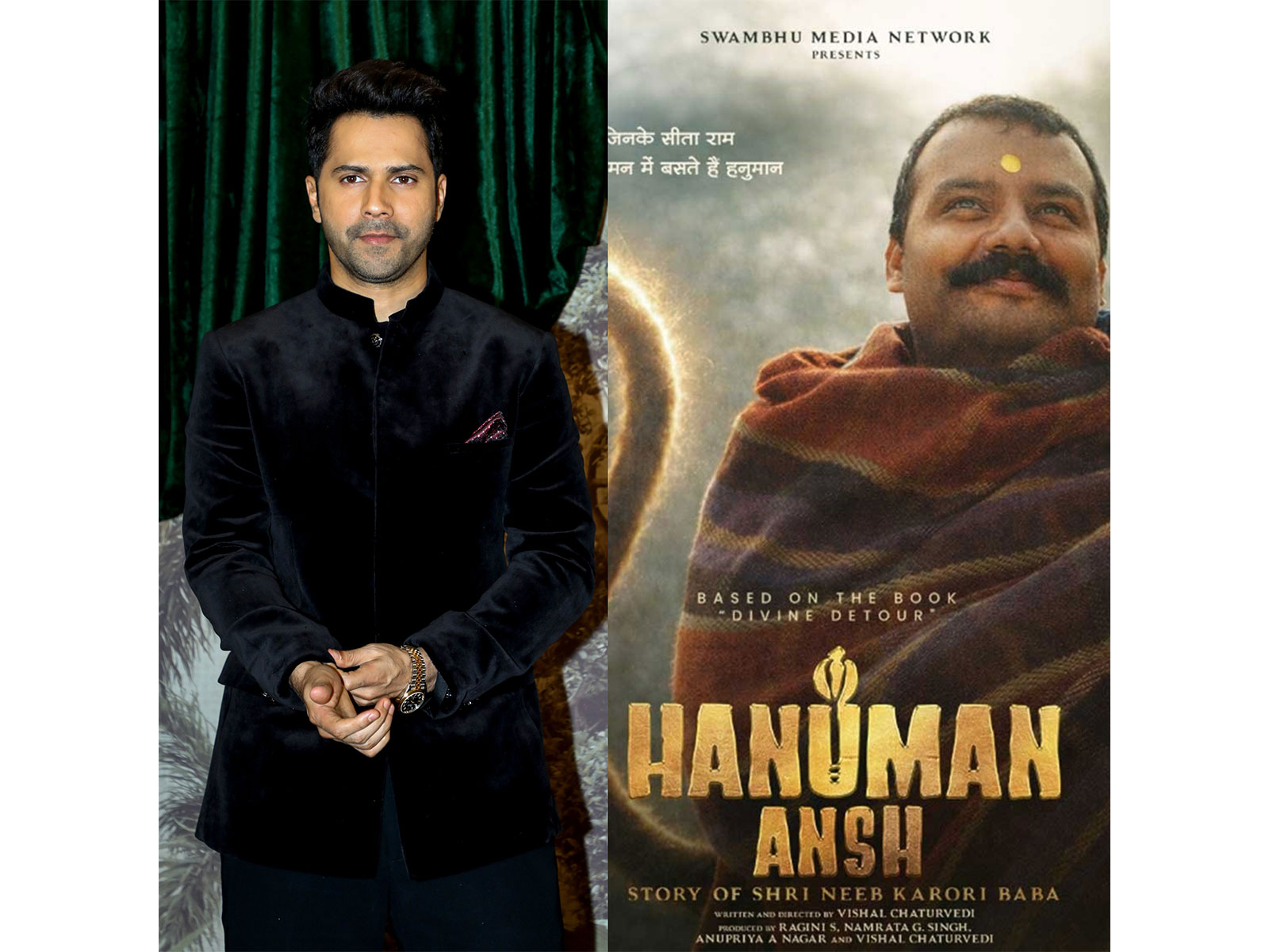 Varun Dhawan (Photo/ANI) and Hanuman Ansh (Photo/X@HanumanAnsh)