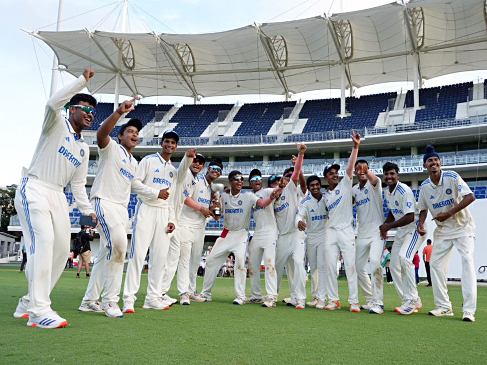 India U19 men's youth Test squad. (Photo: ANI)