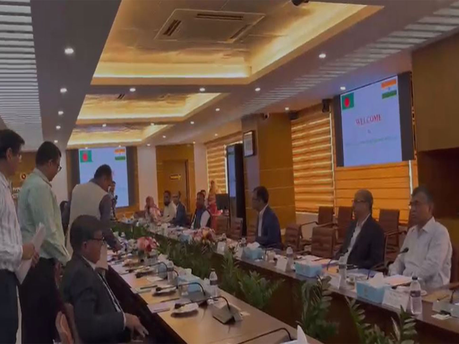 Inter-Governmental Railway Meeting between Bangladesh and India in Dhaka. (Photo/ANI)