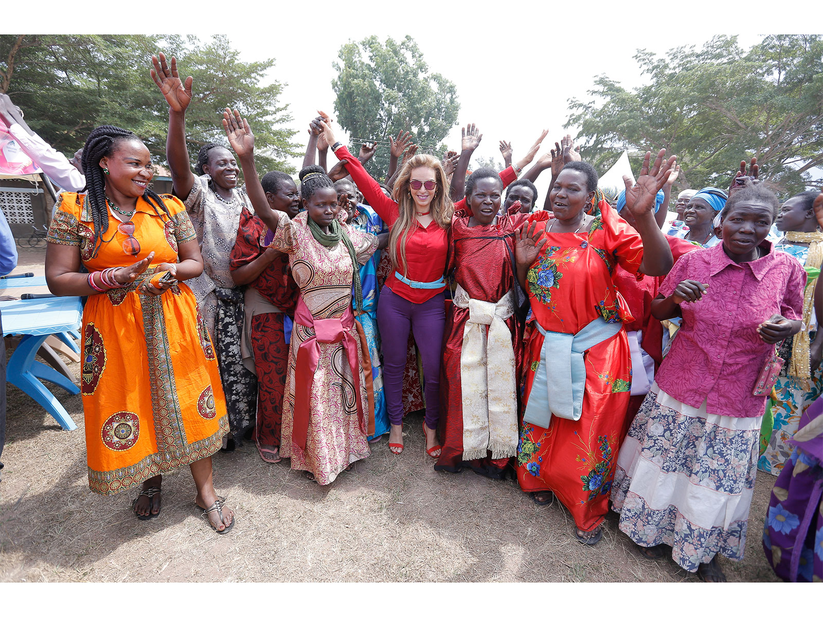 Dr Rasha Kelej, CEO of Merck Foundation, during her visit to Uganda