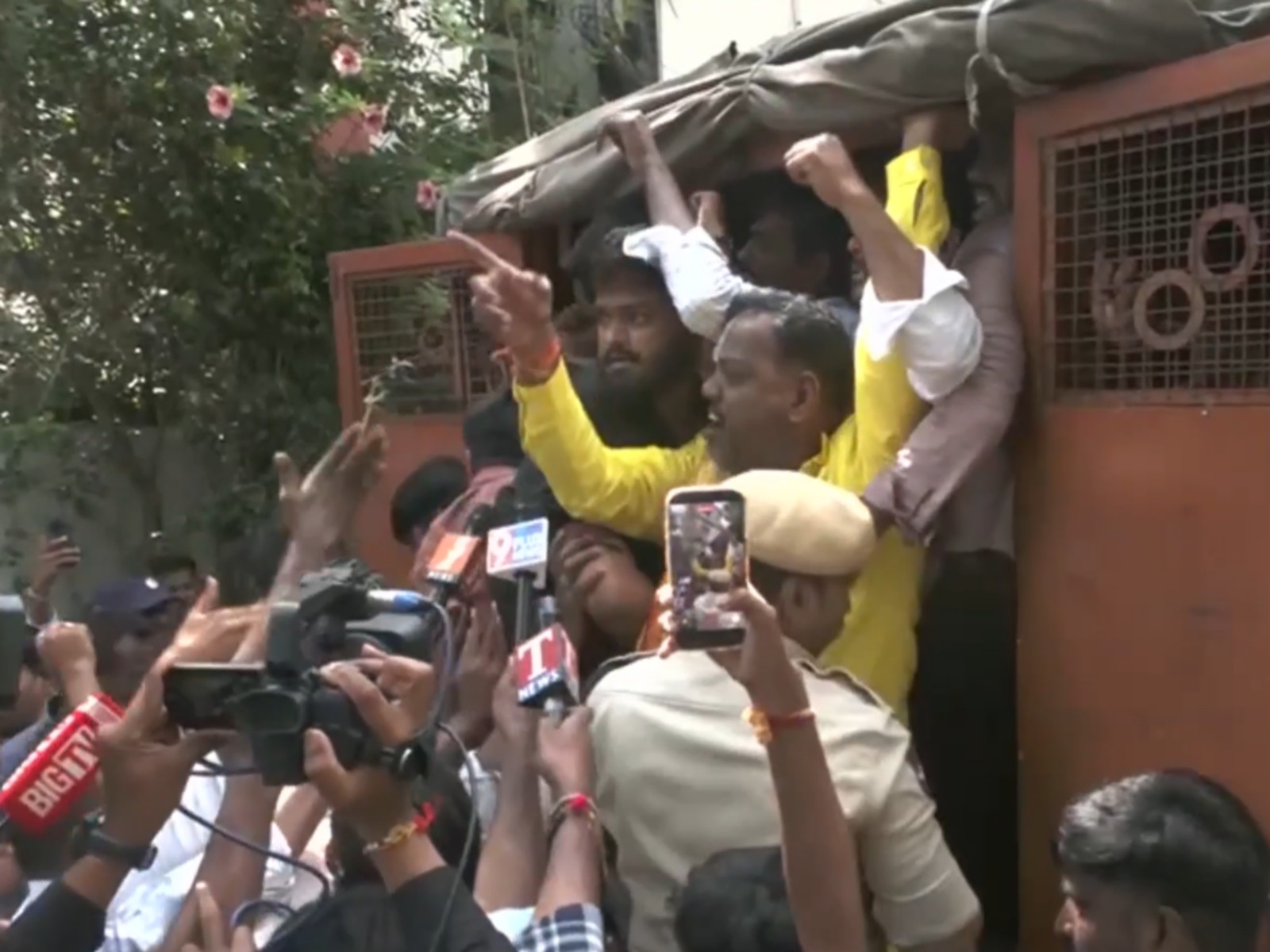 Saifabad police detains BRS leaders and workers (Photo/X/ANI)