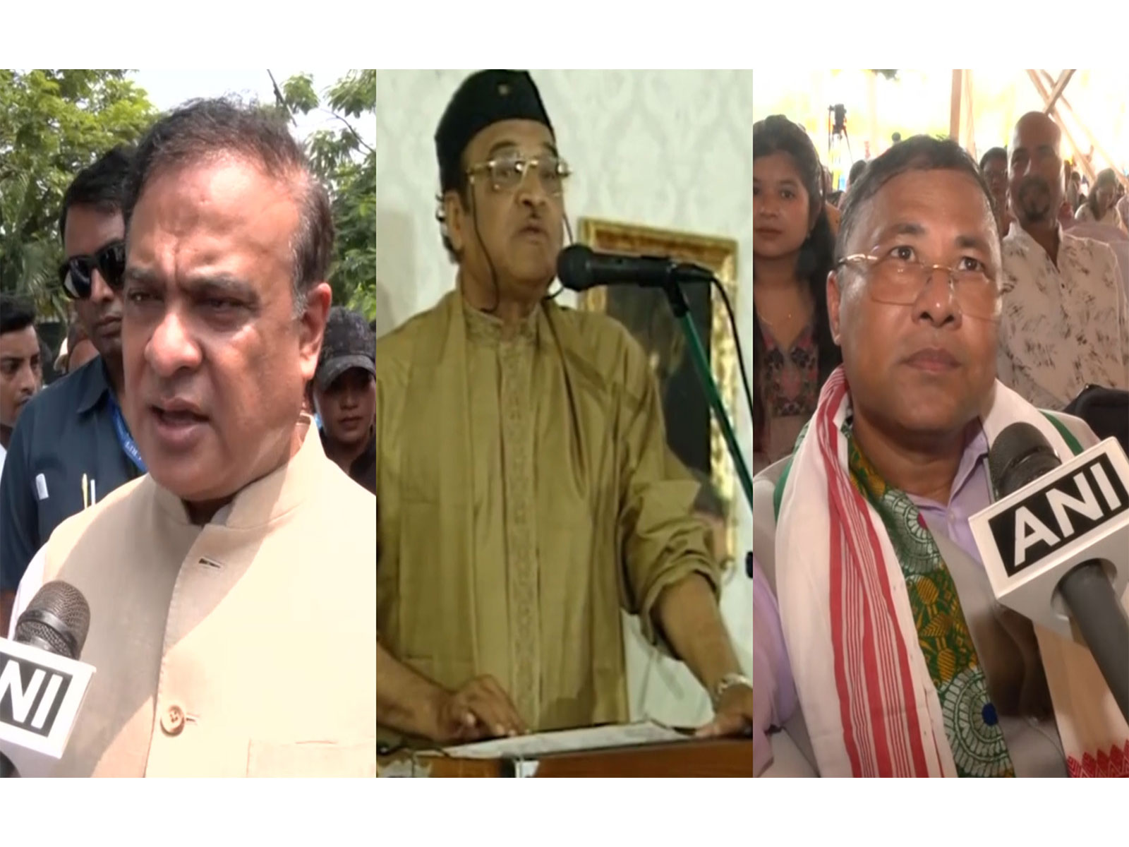 Assam Chief Minister Himanta Biswa Sarma (Photo/ANI),  Dr Bhupen Hazarika (Photo/X/ @himantabiswa)Assam Minister Bimal Borah  (Photo/ANI)