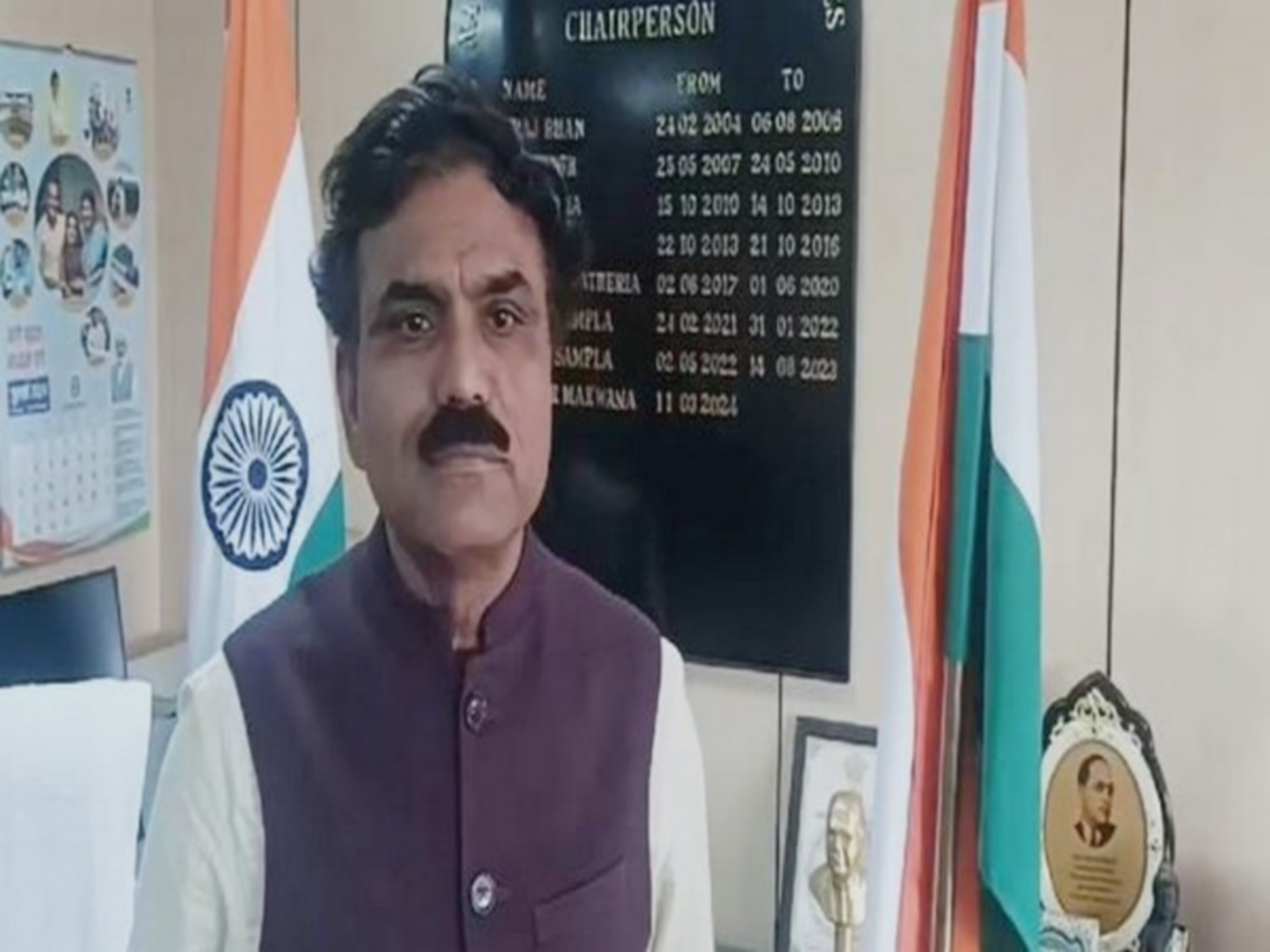 National Commission for Schedule Castes Chaiprpersons Kishor Makwana (Photo/ANI)