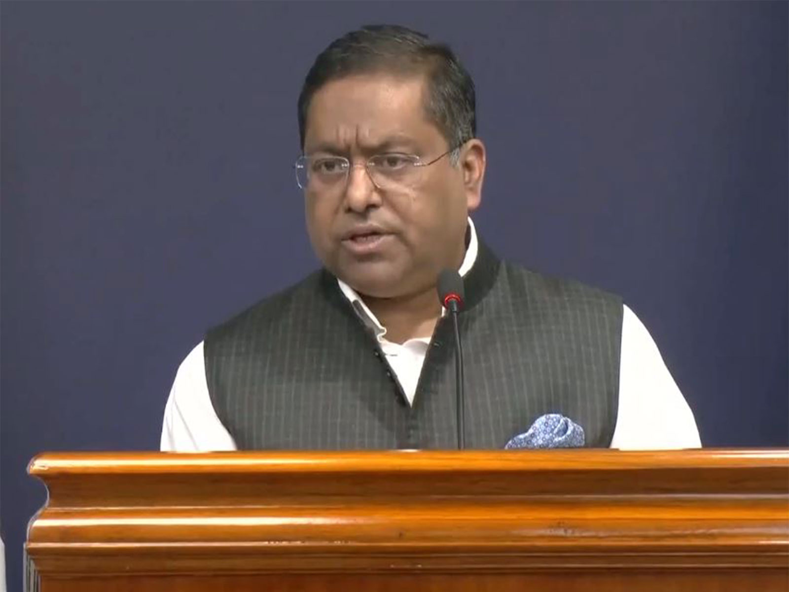 MEA spokesperson Randhir Jaiswal. (Photo/ANI) 