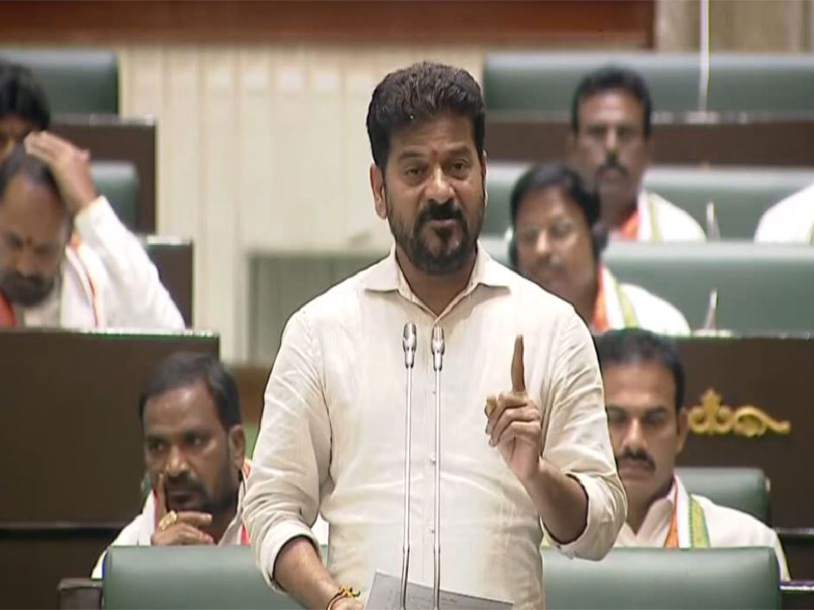 Telangana CM A Revanth Reddy speaking in Assembly (Photo: Telangana Assembly)