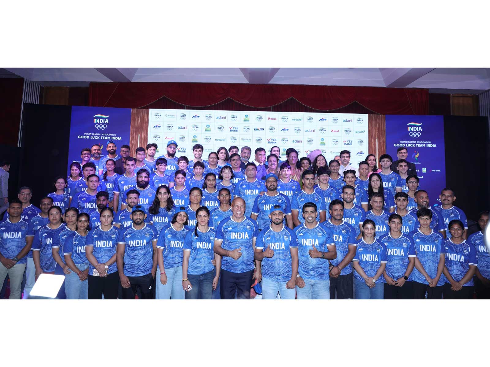 India’s Asian Games 2026 contingent. (Photo/IOA)