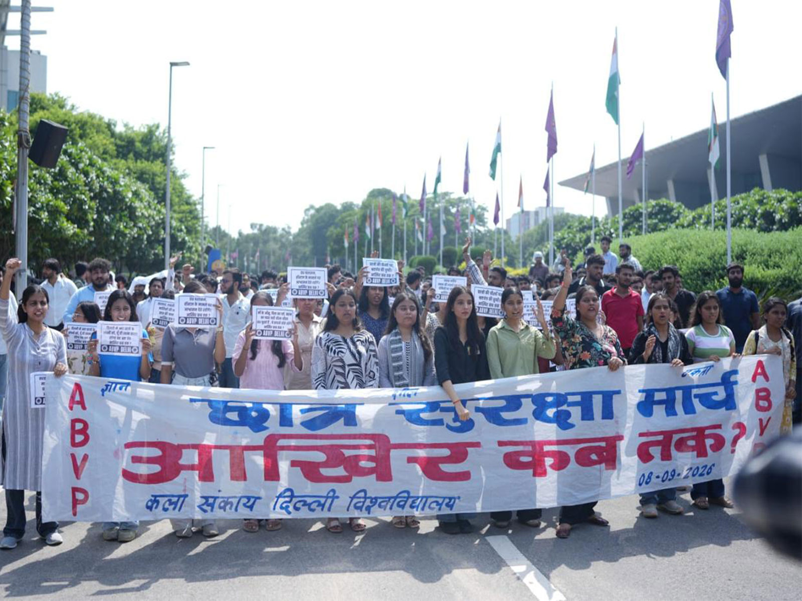 ABVP’s ‘Student Safety March’ at Delhi University (Photo/ABVP)