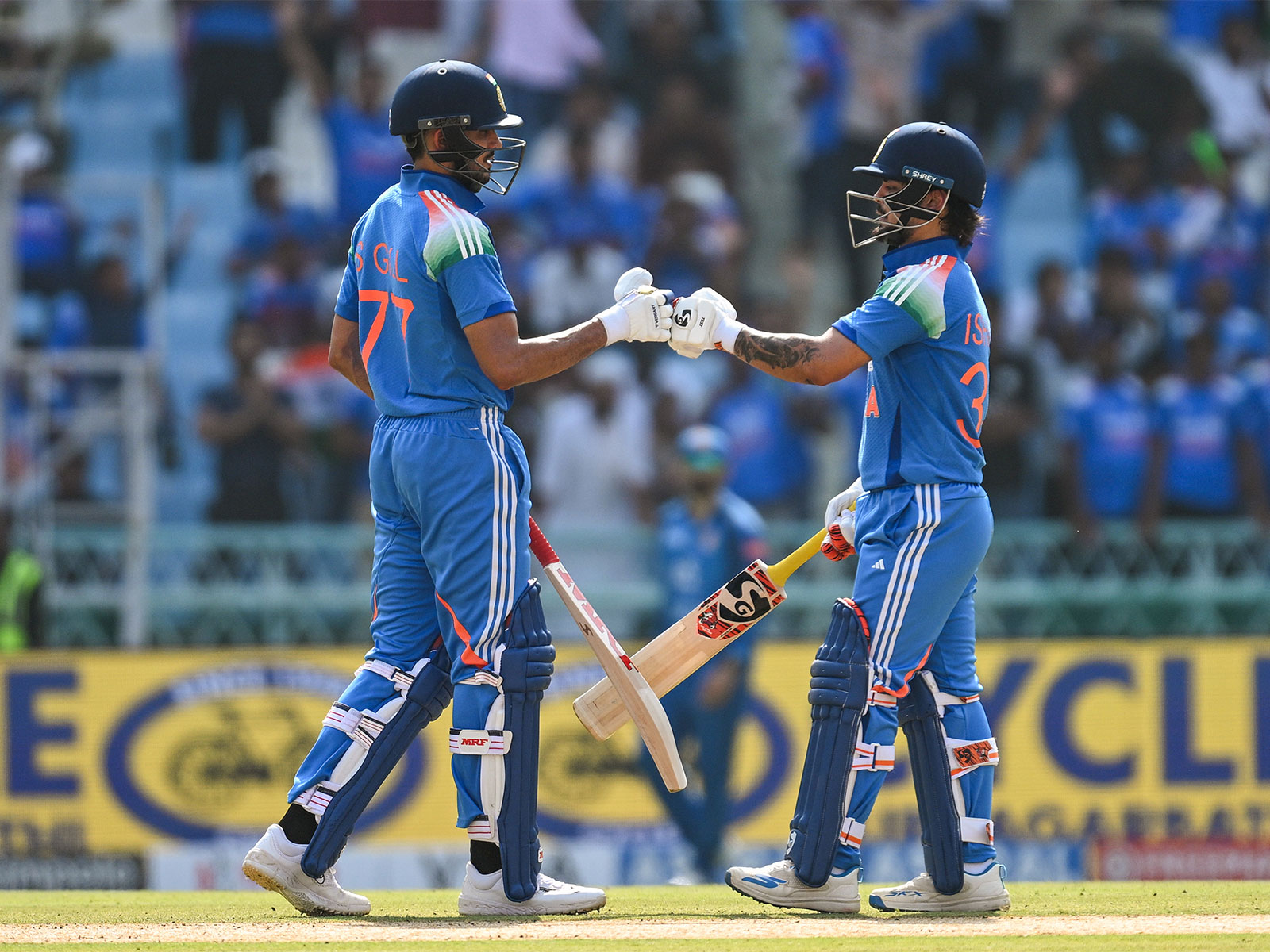 India's Ishan Kishan (right) and Shubman Gill (left) (Photo: ANI)