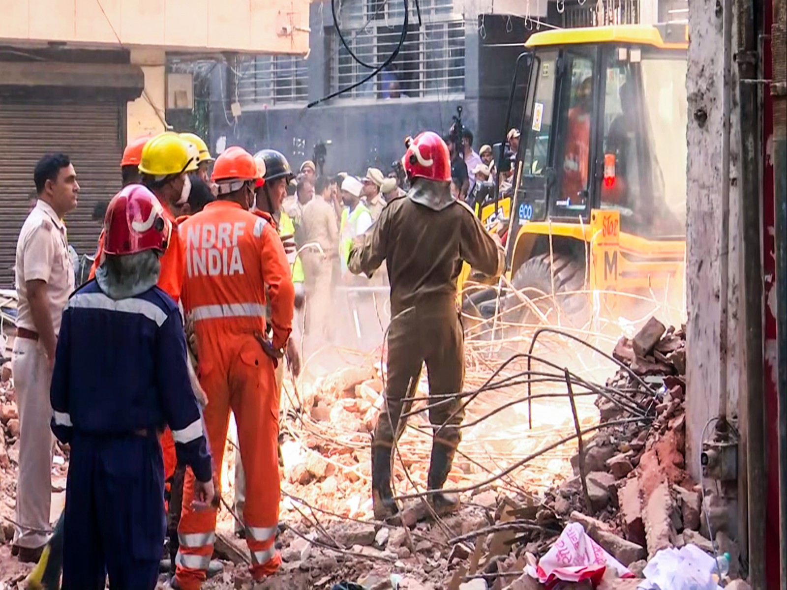 South Delhi's Satya Niketan building collapse site  (File Photo/ANI)