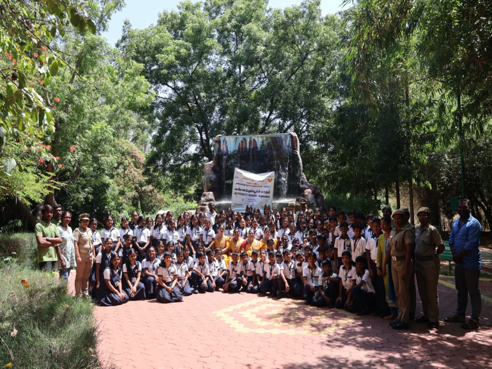 Awareness and educational programmes for students at Tropical Butterfly Conservatory in Trichy (Photo/ANI)