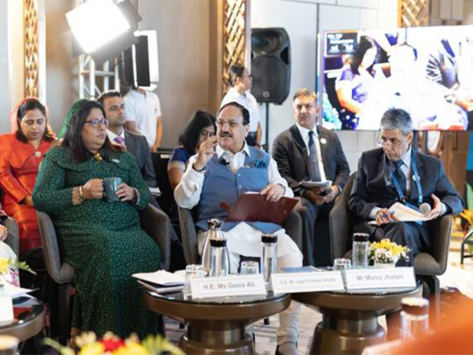 Union Health Minister JP Nadda addresses ministerial roundtable at 79th WHO Regional Committee session (Photo/PIB)