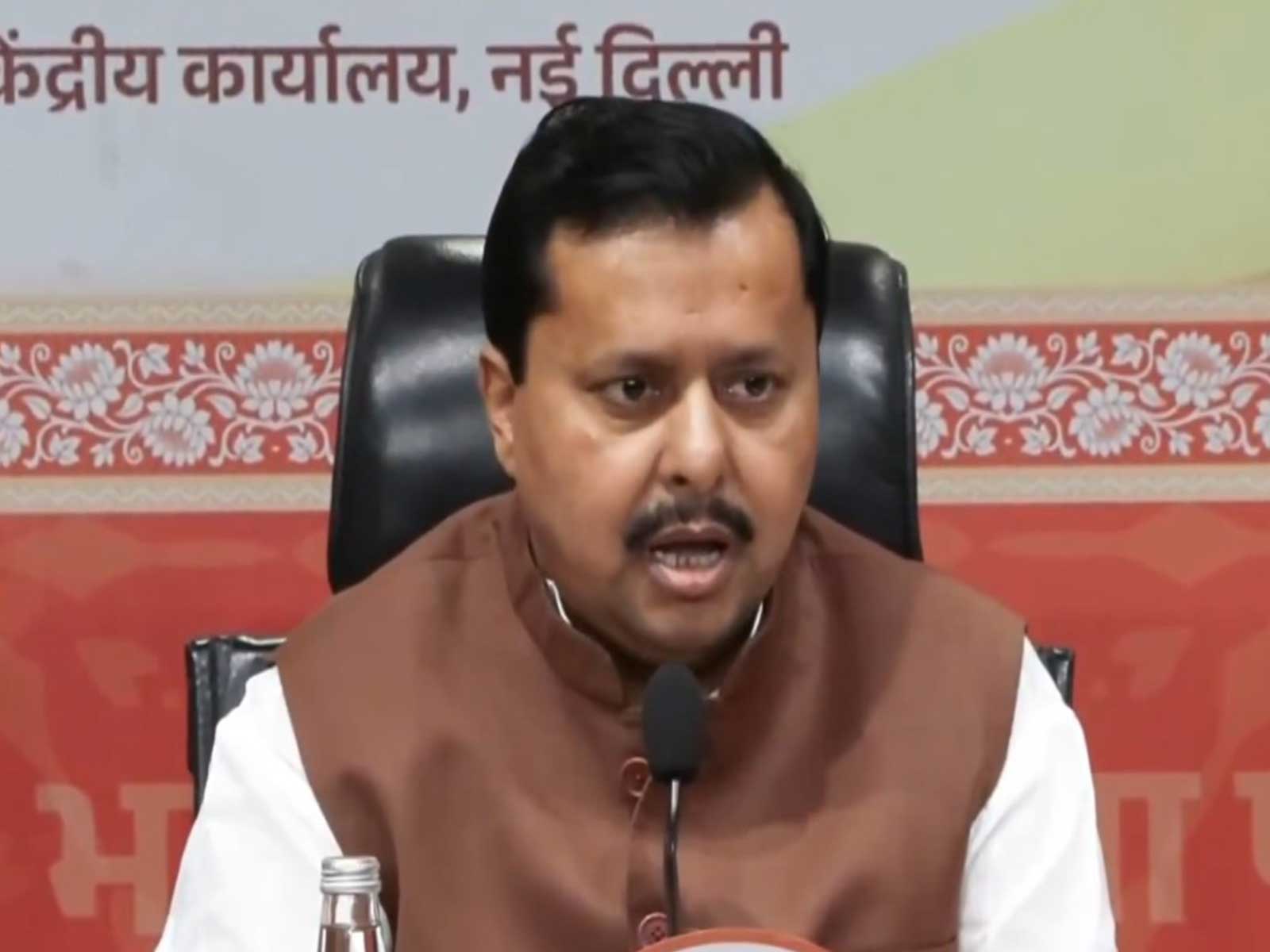 BJP chief Nitin Nabin addresses press conference at party headquarters in New Delhi (Photo/@BJP4India)