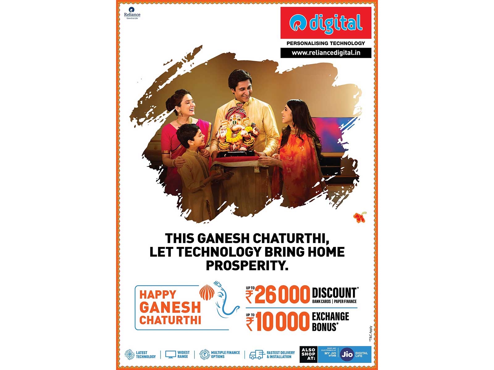 This Ganesh Chaturthi, Let Technology Bring Home Prosperity with Reliance Digital